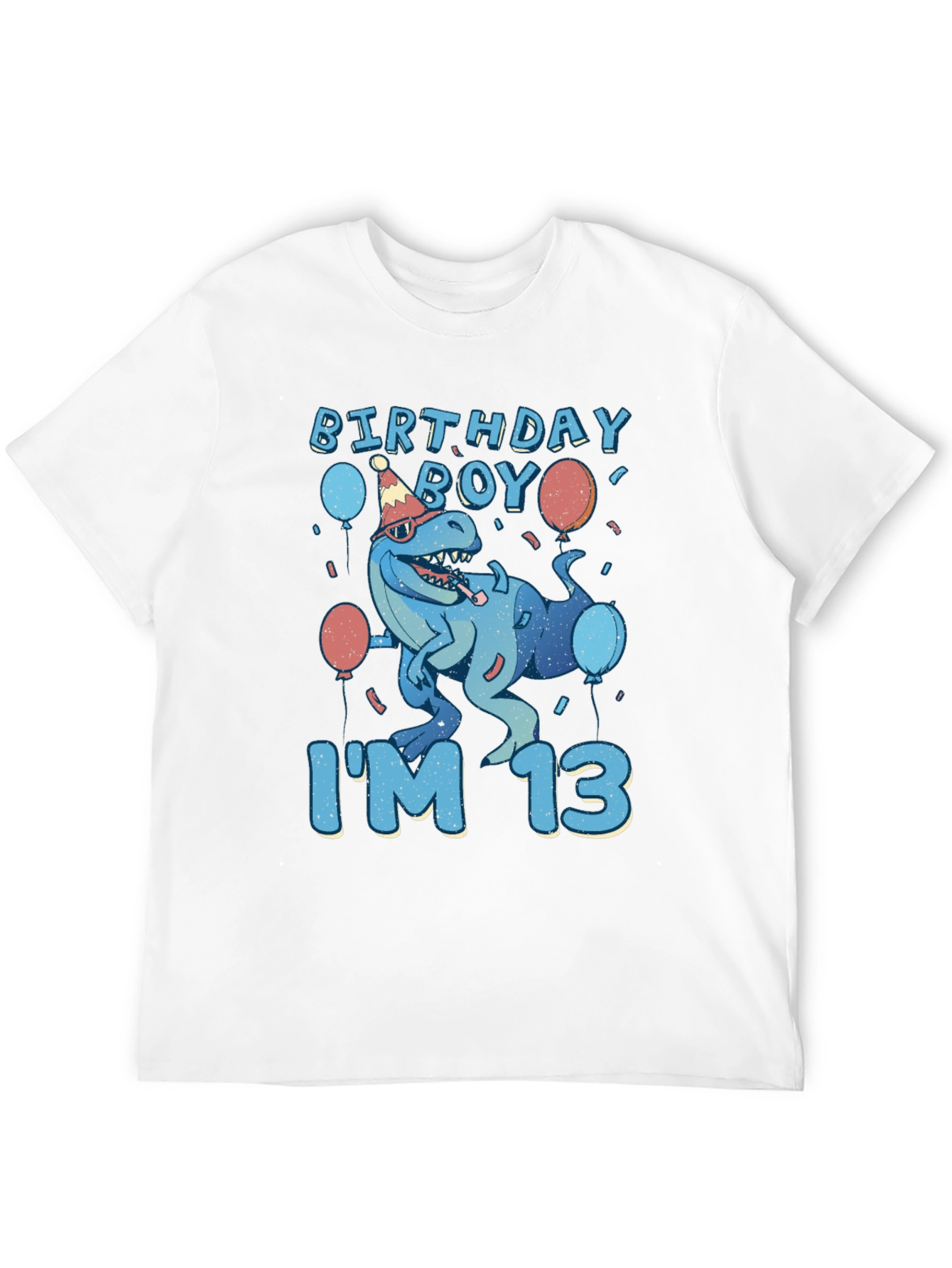 Birthday Boy Im 13 T-Rex T-Shirt