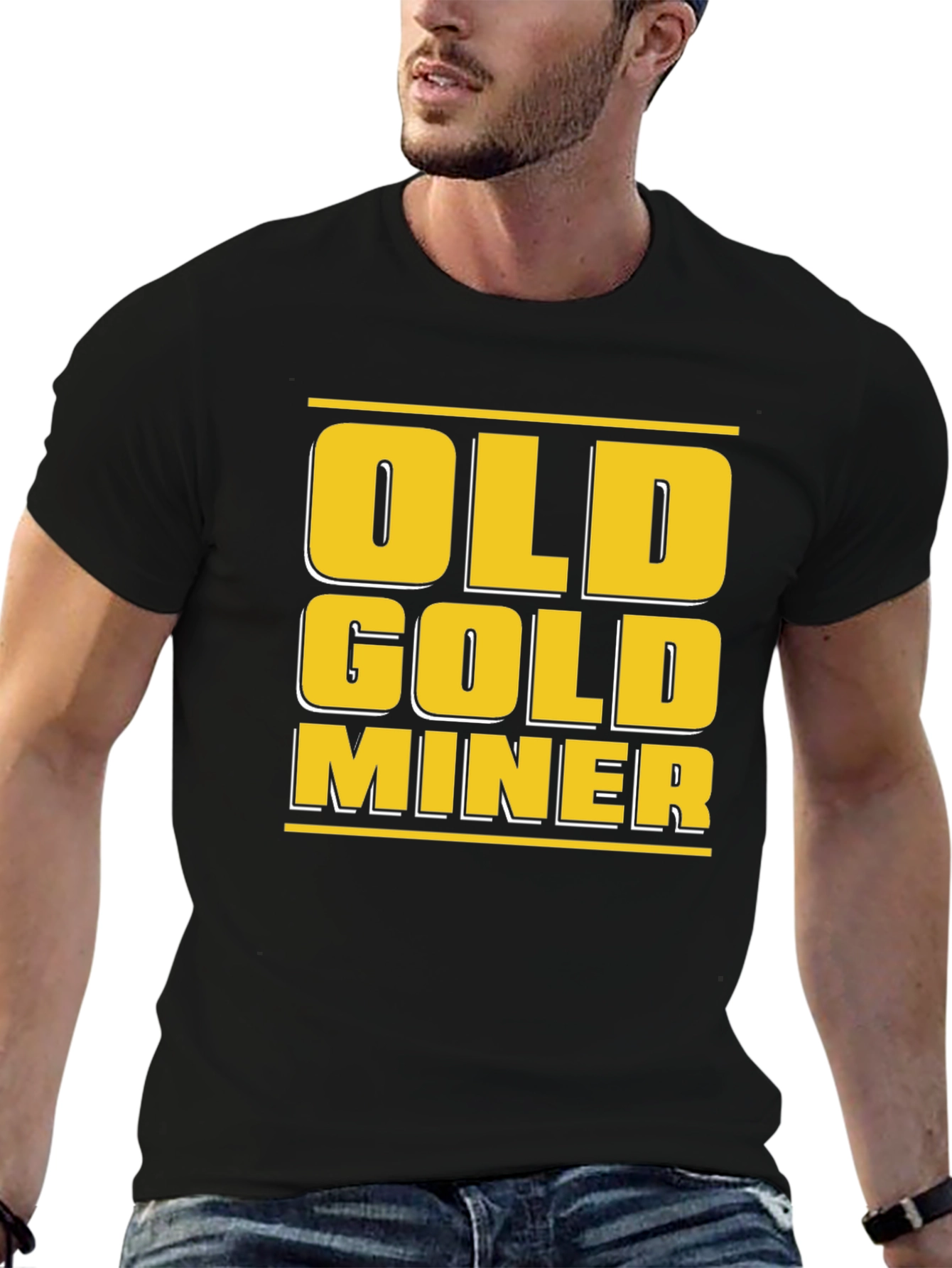 Old Gold Miner T-Shirt - Black