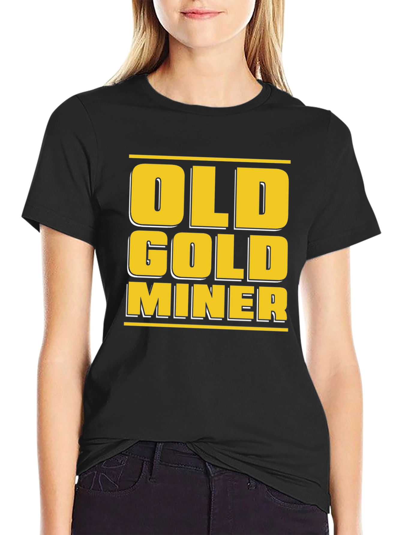 Old Gold Miner T-Shirt - Black