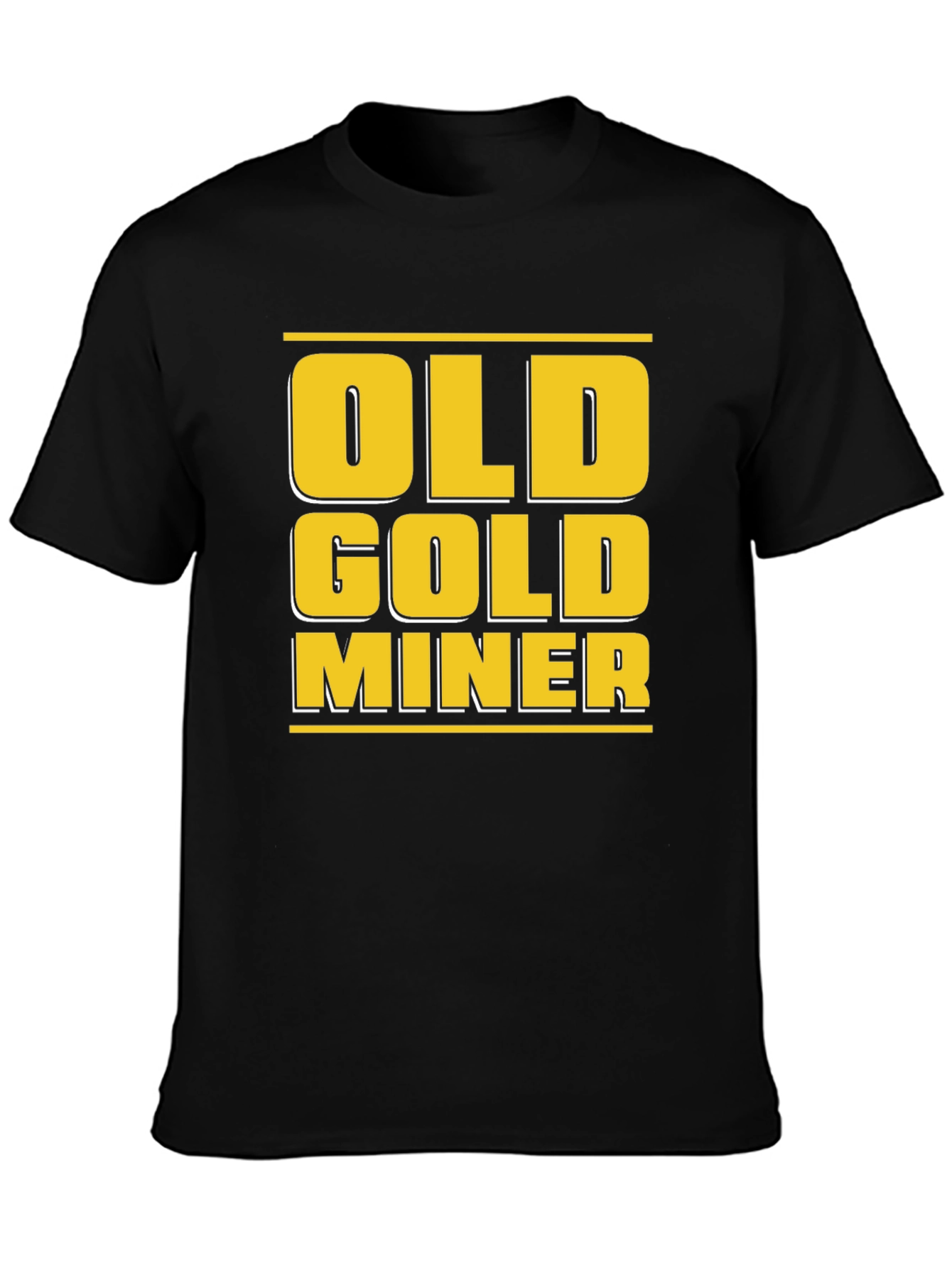 Old Gold Miner T-Shirt - Black