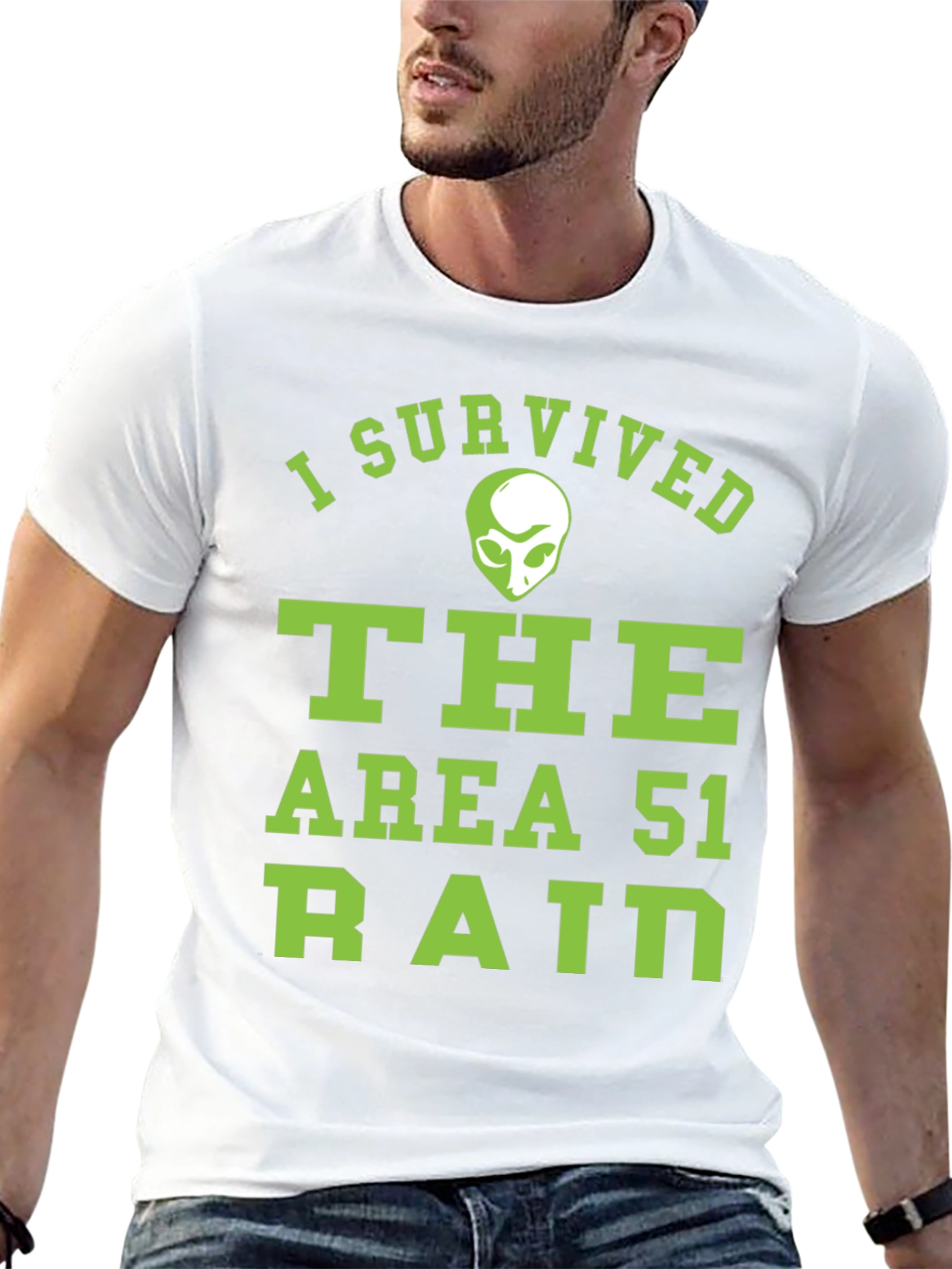 I Survived Area 51 Raid Graphic T-Shirt