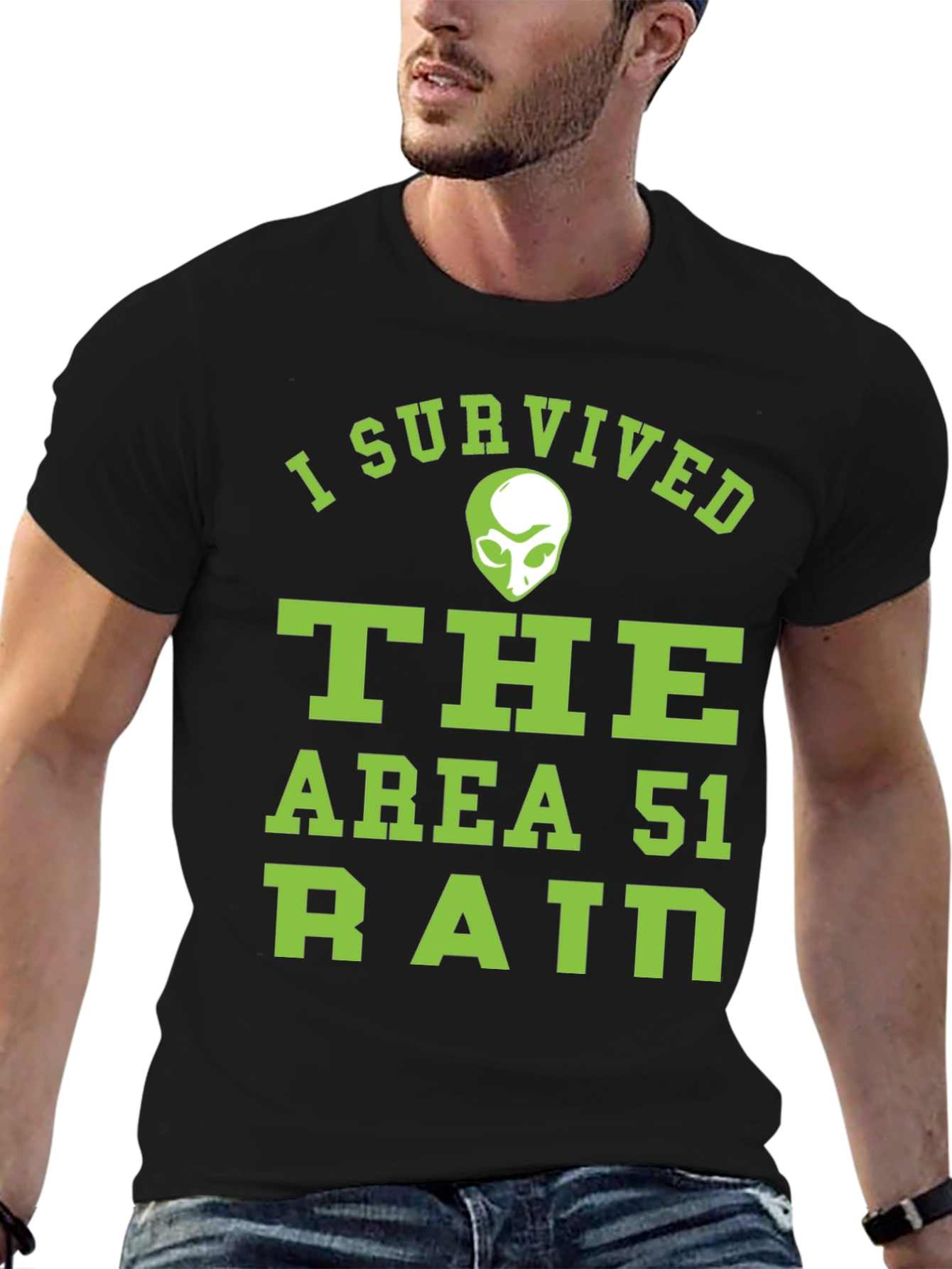 I Survived Area 51 Raid Graphic T-Shirt