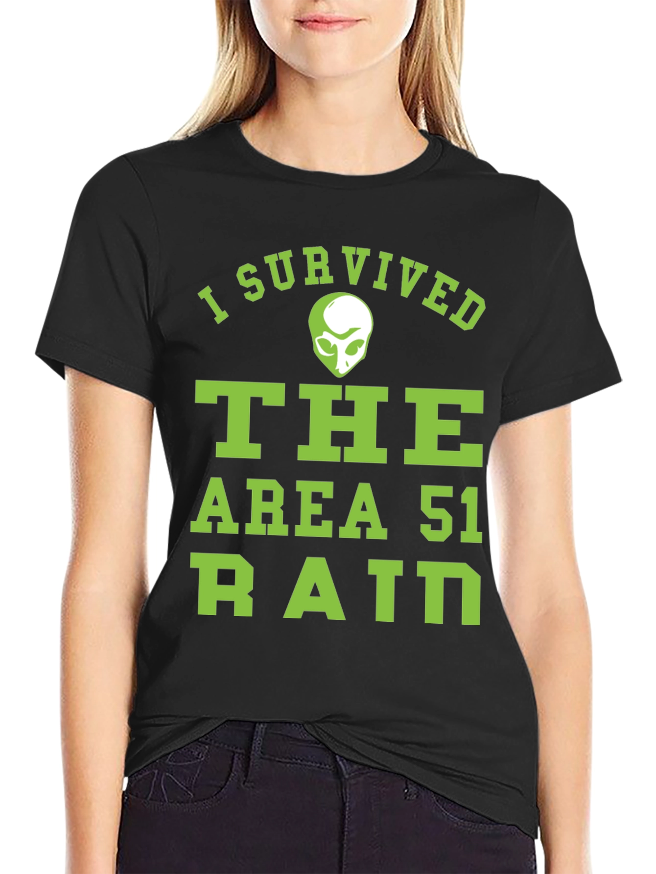I Survived Area 51 Raid Graphic T-Shirt