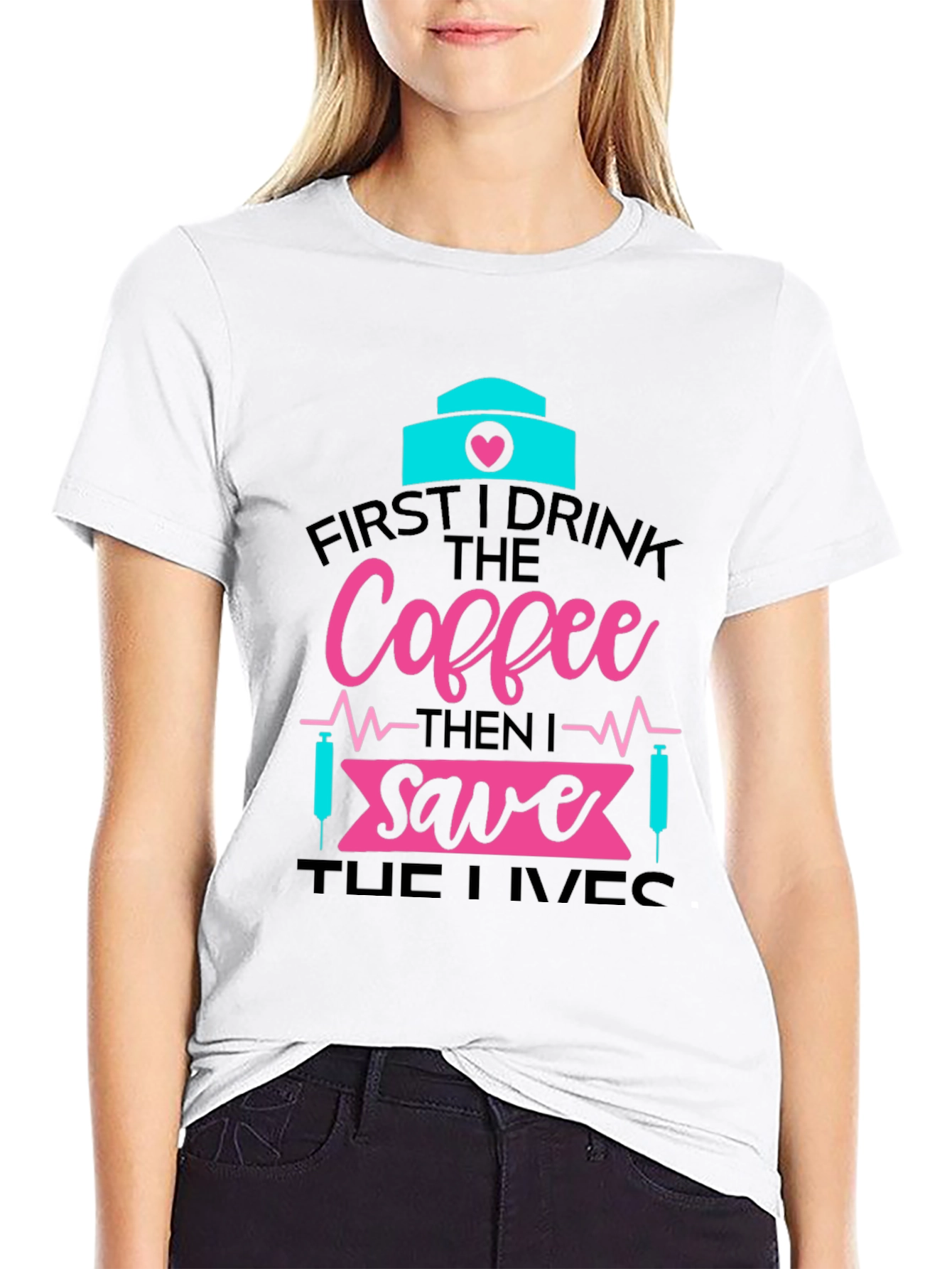 Nurse Coffee Save Lives Graphic Tee