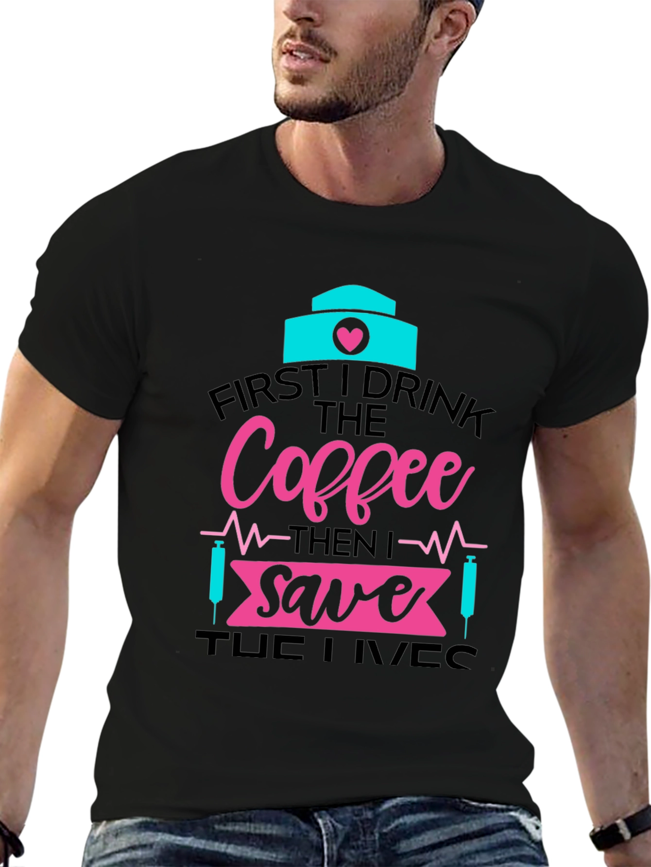Nurse Coffee Save Lives Graphic Tee