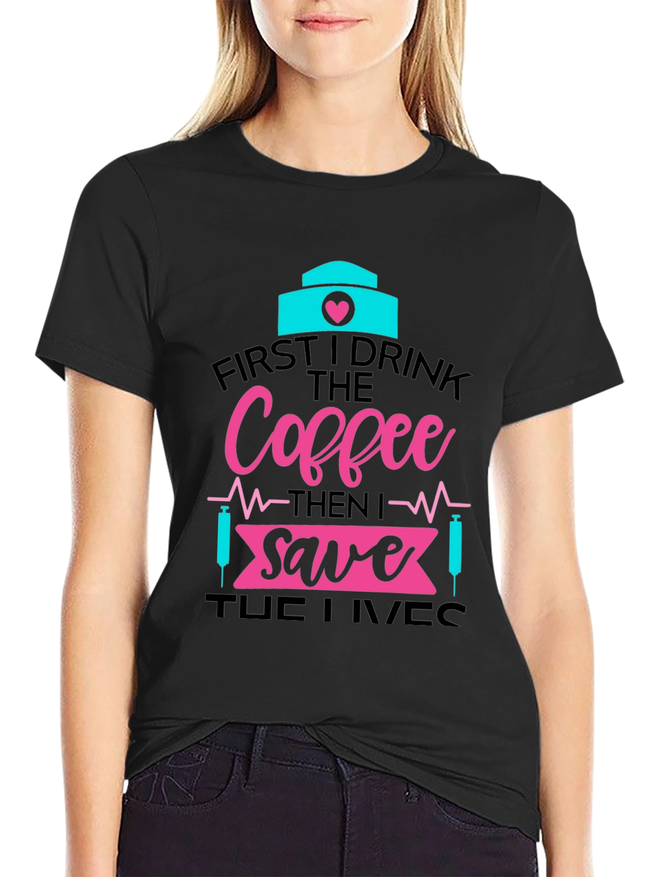 Nurse Coffee Save Lives Graphic Tee