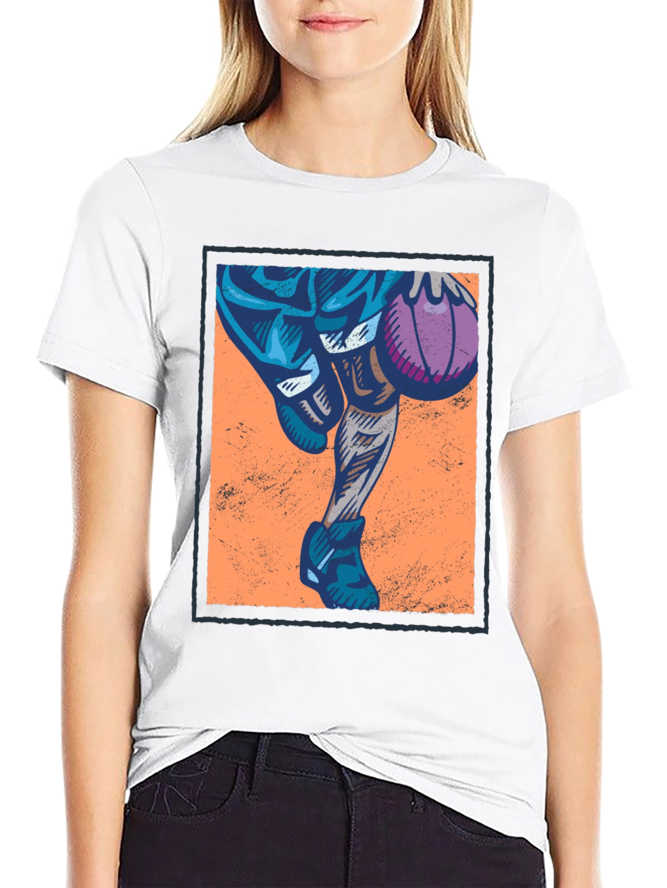 Basketball Graphic T-Shirt - Black