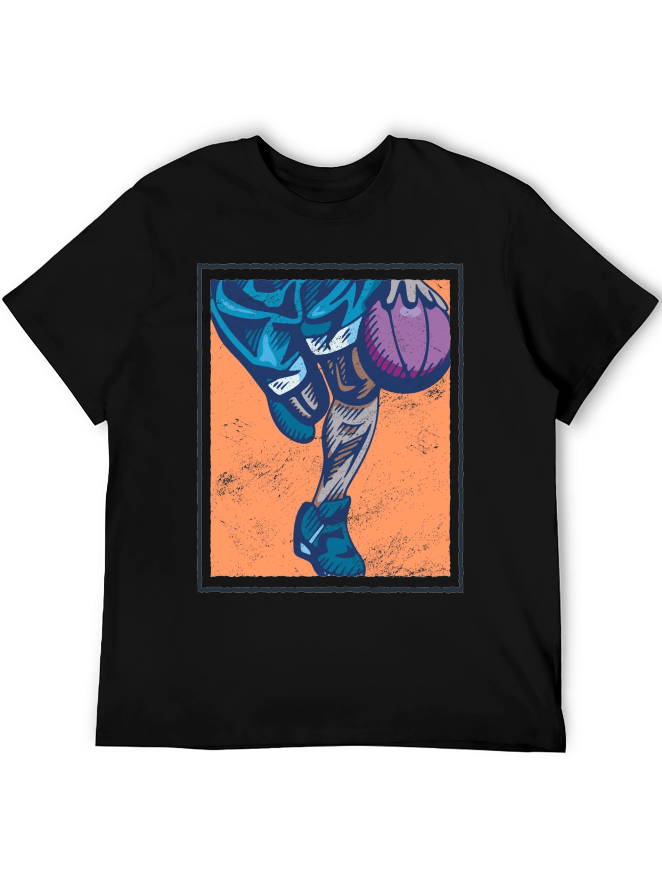 Basketball Graphic T-Shirt - Black