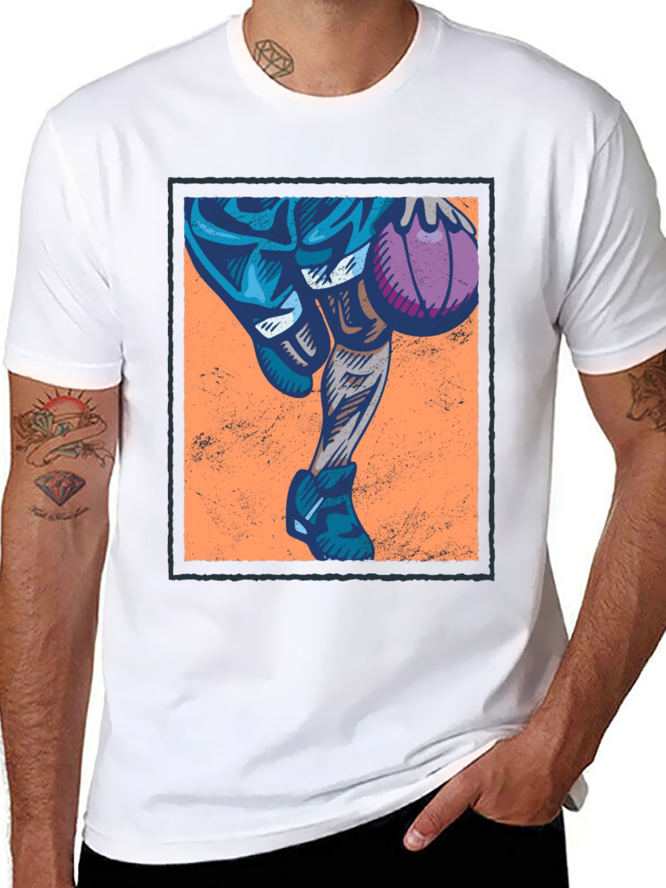 Basketball Graphic T-Shirt - Black