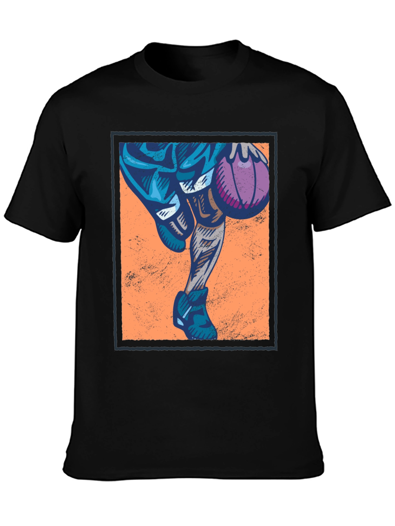 Basketball Graphic T-Shirt - Black