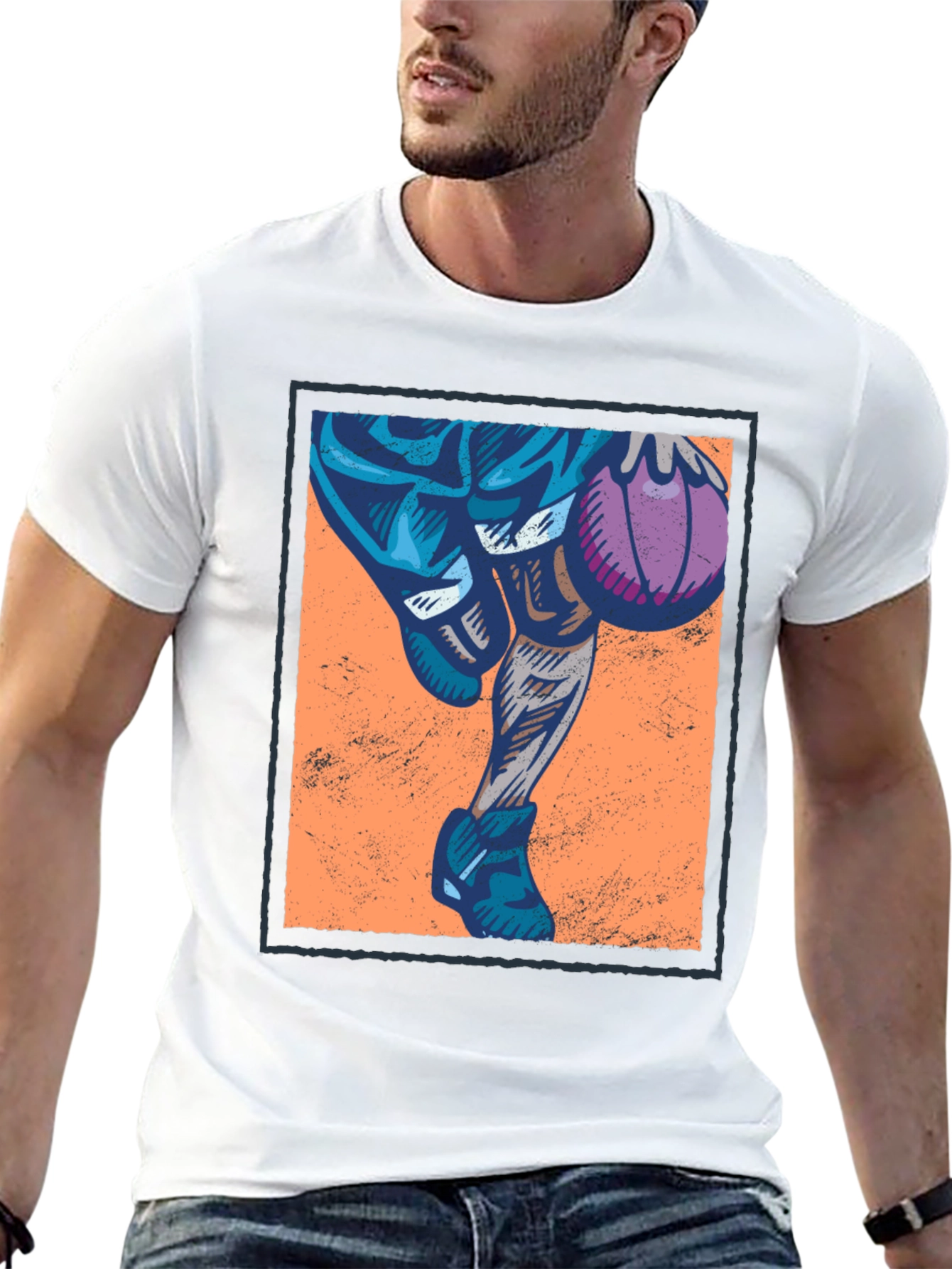Basketball Graphic T-Shirt - Black