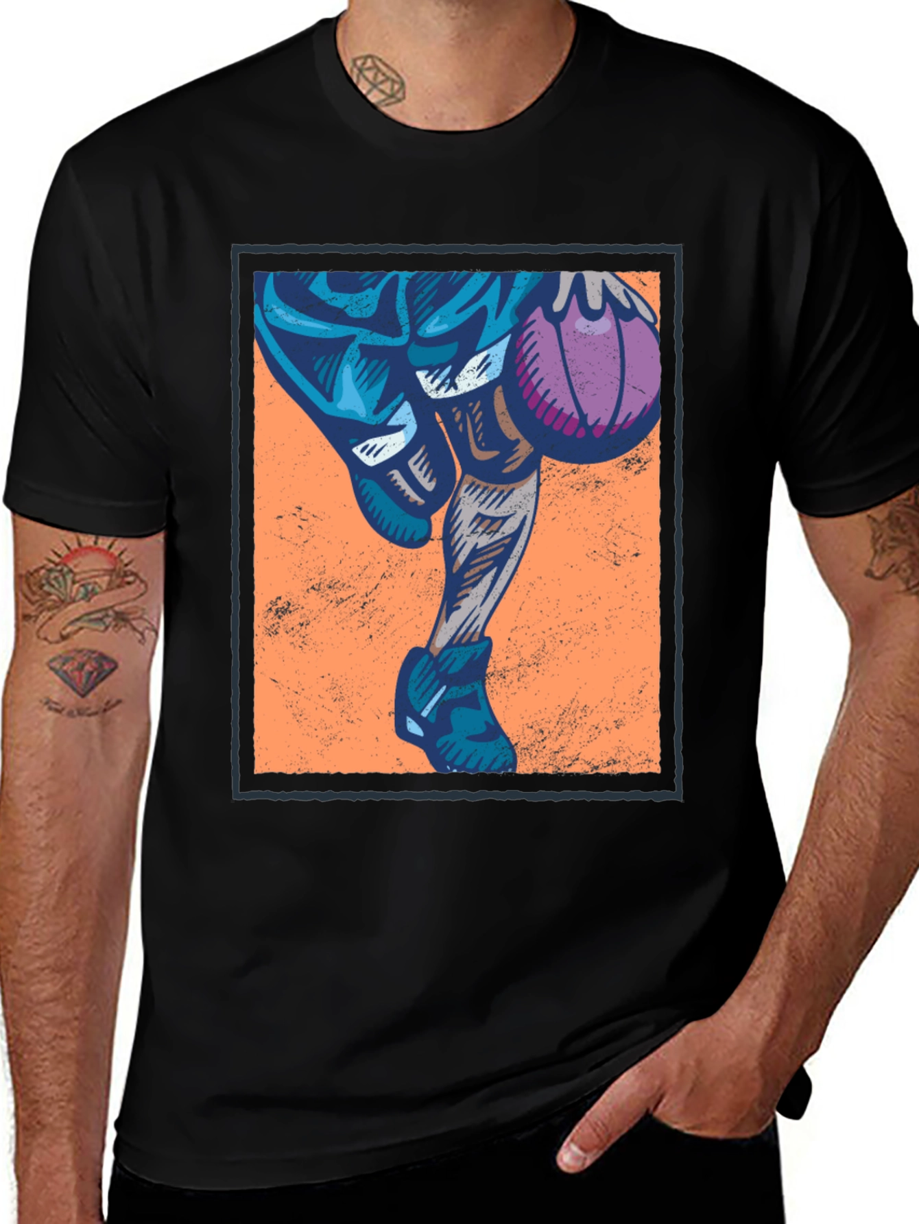 Basketball Graphic T-Shirt - Black