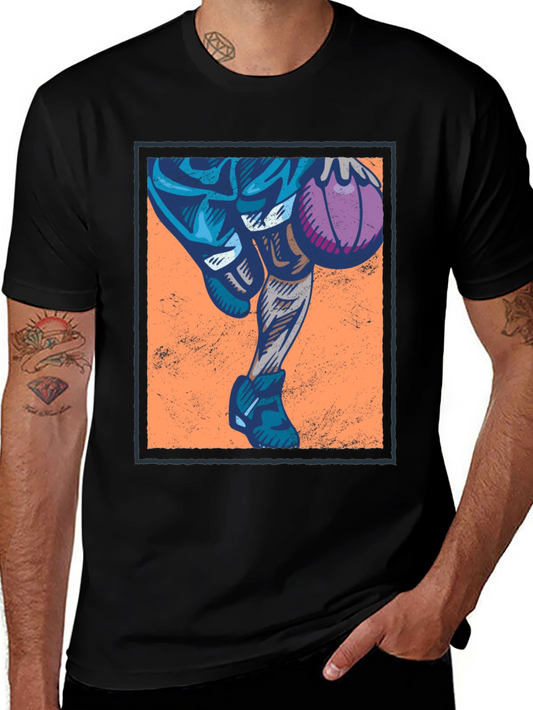 Basketball Graphic T-Shirt - Black