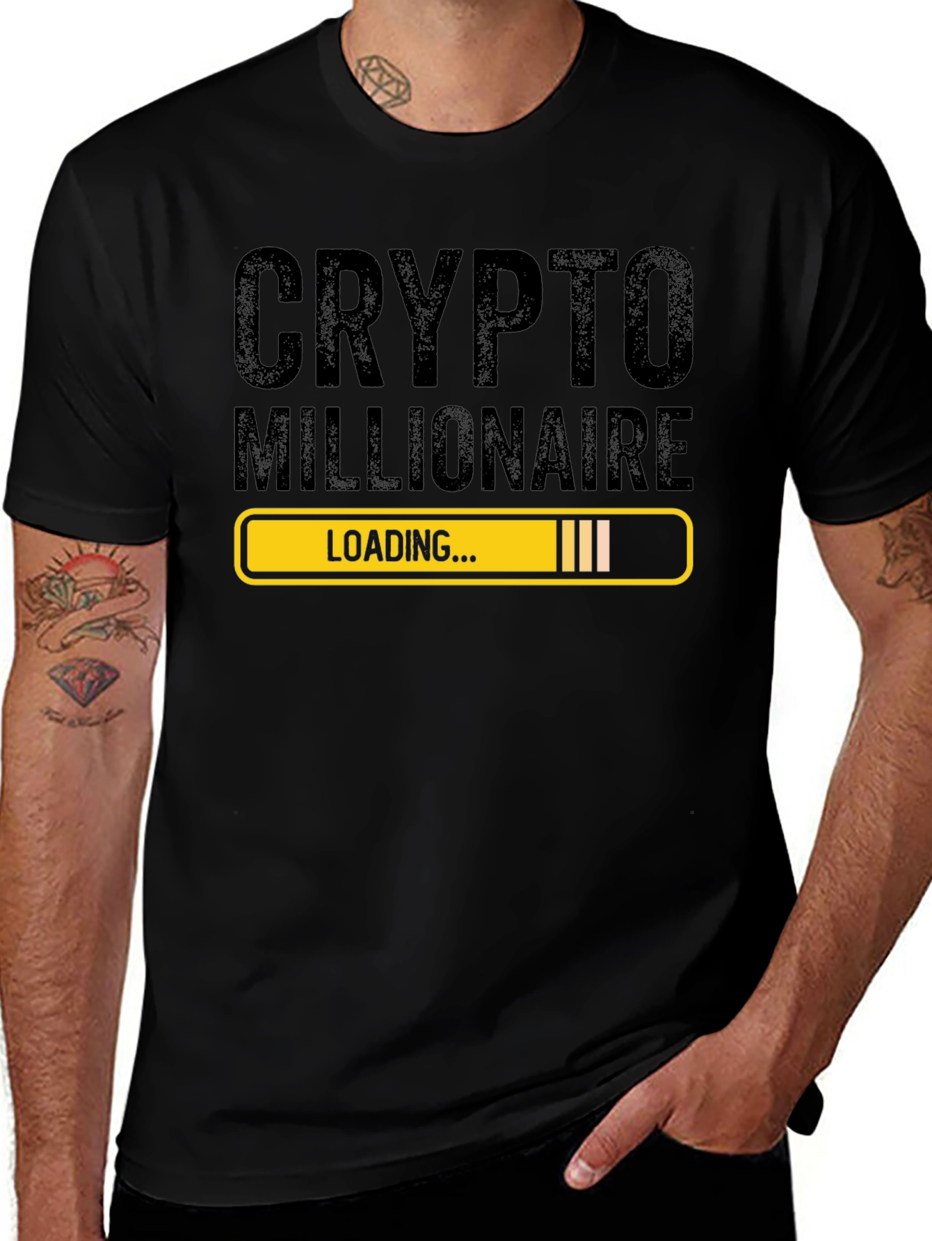 Crypto Millionaire Loading Graphic Tee