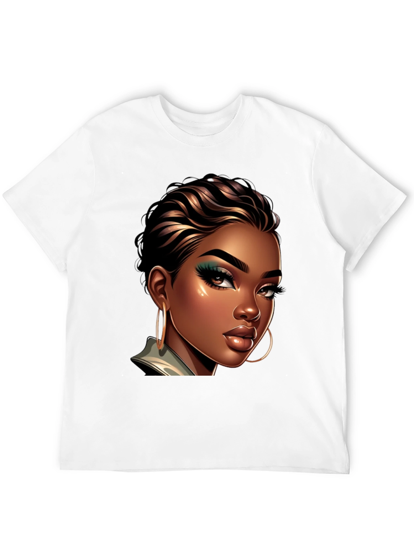 Stylish Woman Portrait Graphic Tee