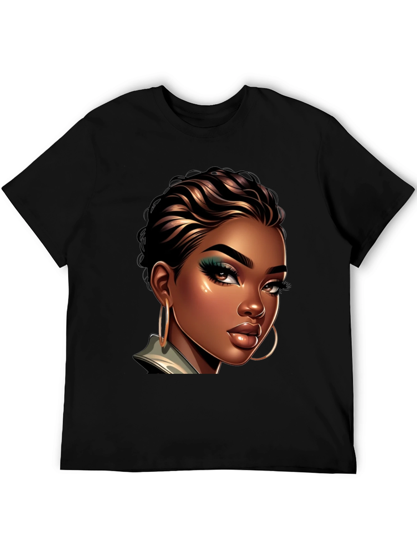 Stylish Woman Portrait Graphic Tee