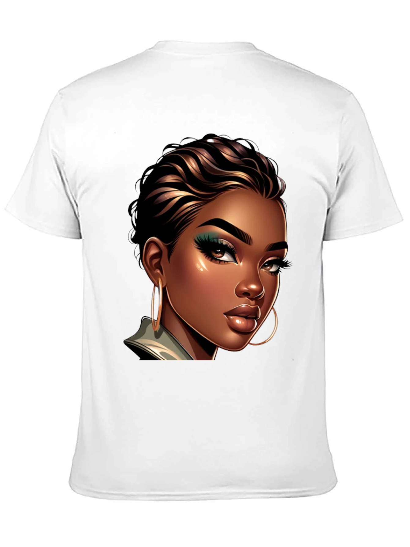Stylish Woman Portrait Graphic Tee