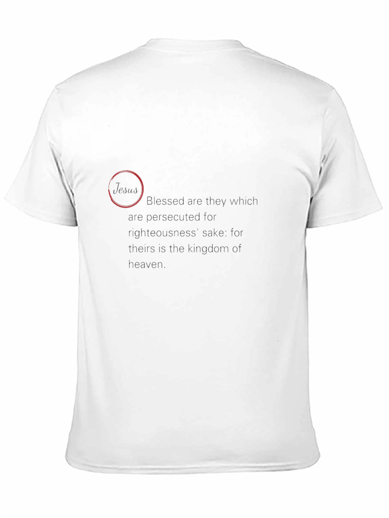 Beatitudes Black T-Shirt - Blessed Are They