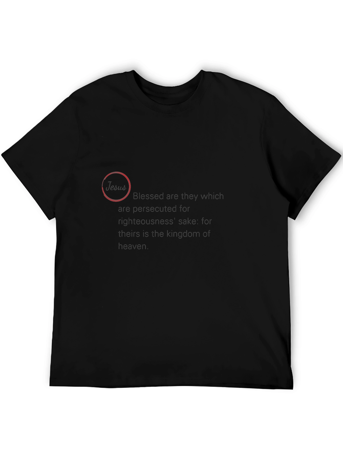 Beatitudes Black T-Shirt - Blessed Are They