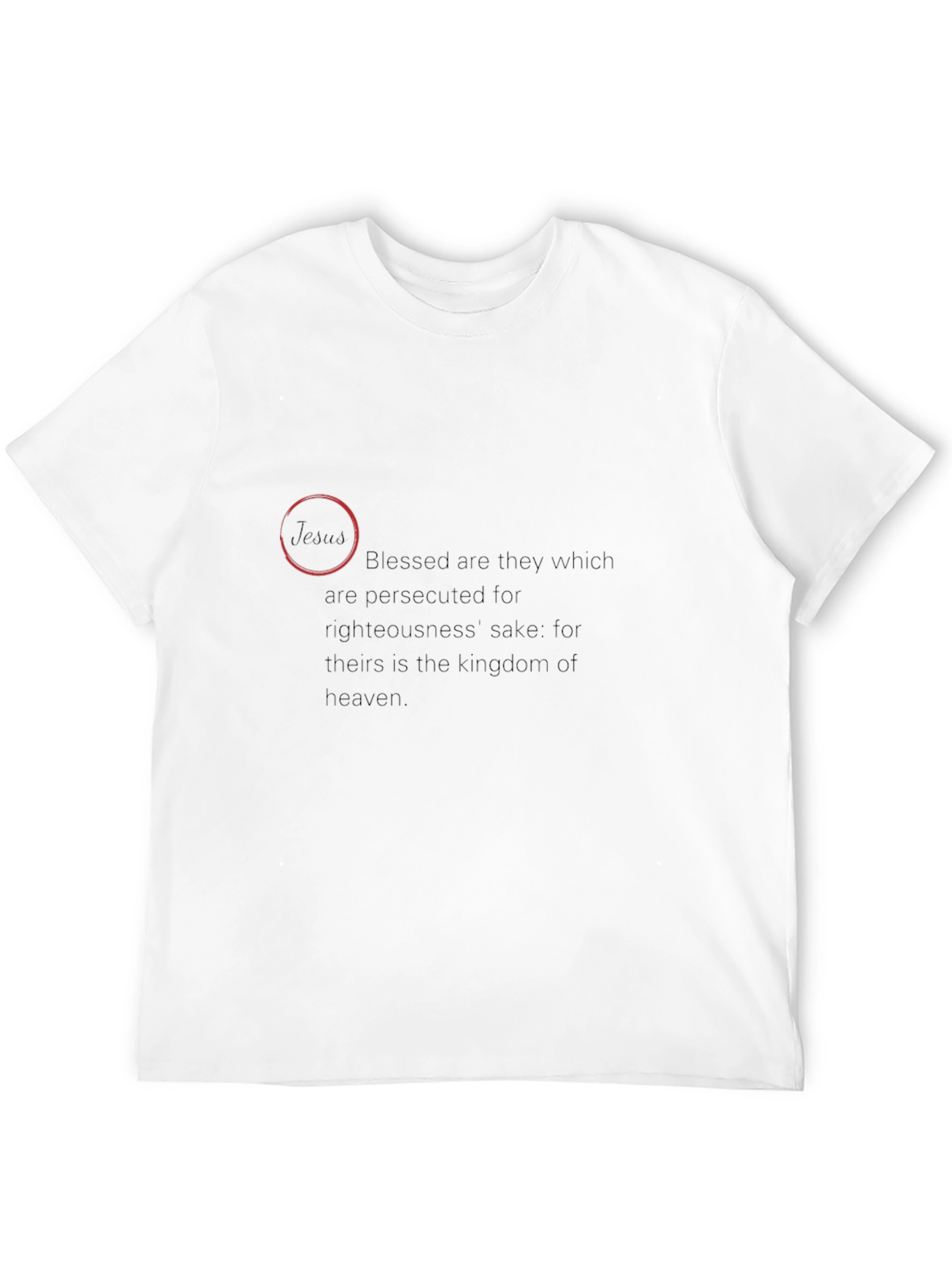 Beatitudes Black T-Shirt - Blessed Are They