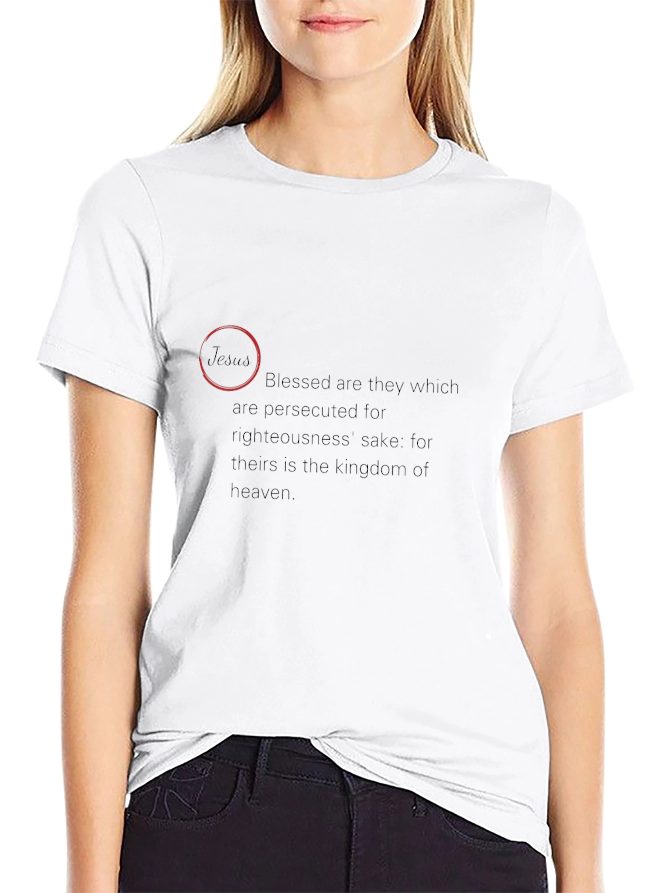 Beatitudes Black T-Shirt - Blessed Are They