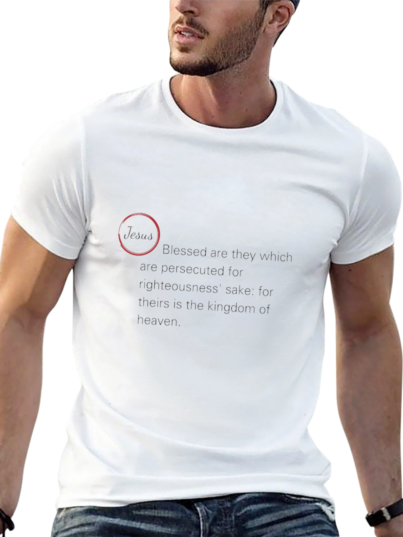 Beatitudes Black T-Shirt - Blessed Are They