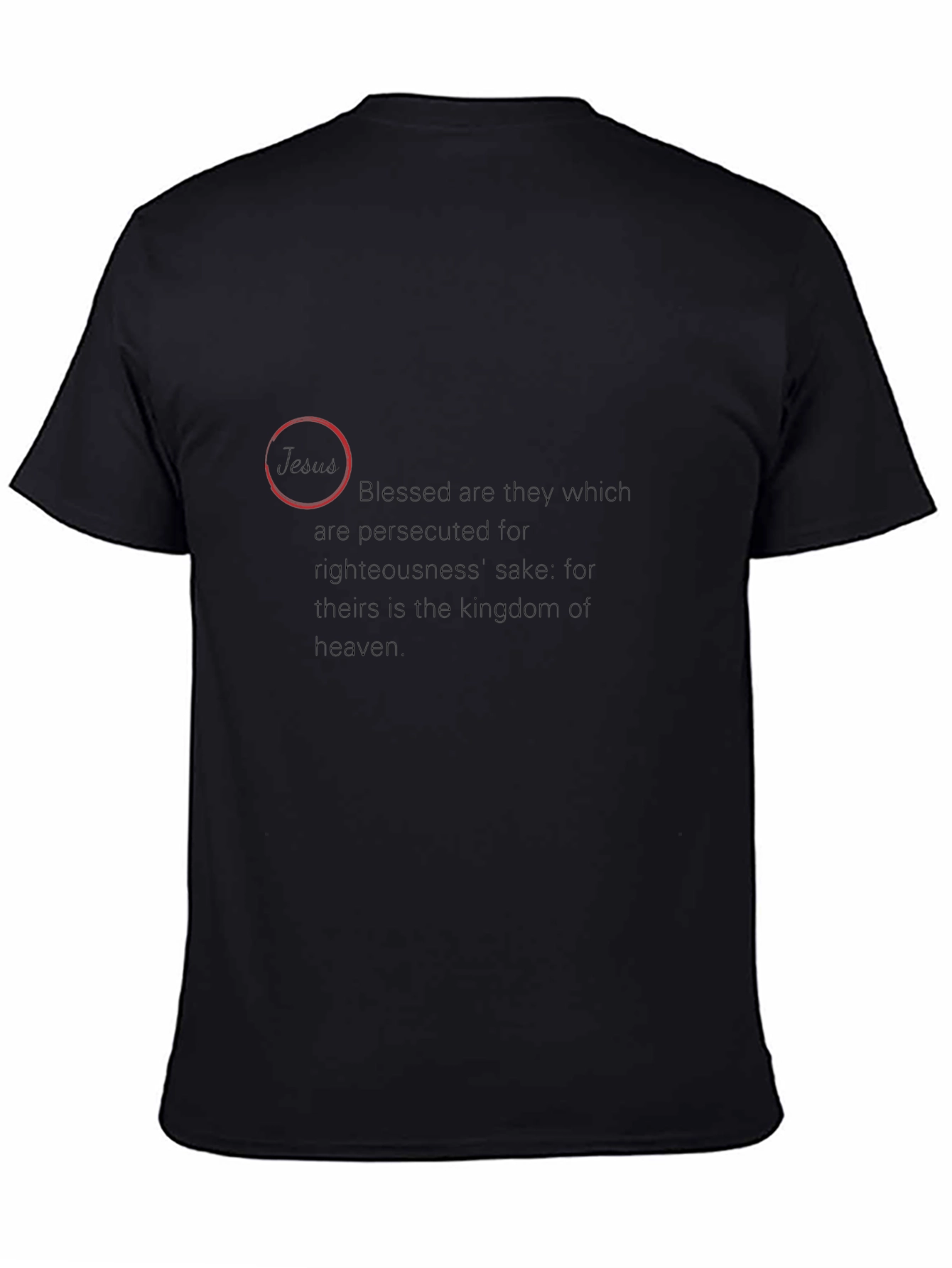 Beatitudes Black T-Shirt - Blessed Are They