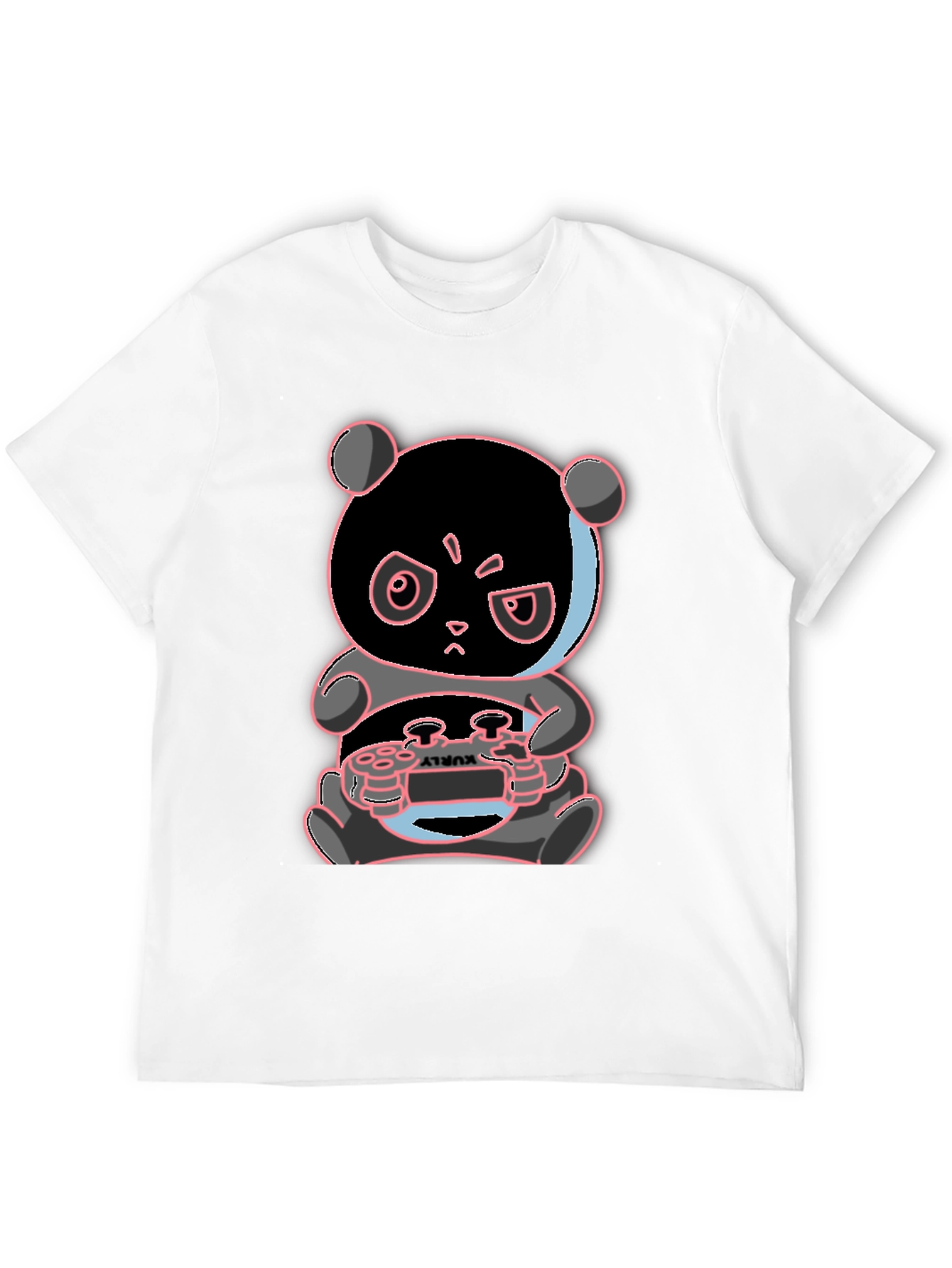 Gamer Panda T-Shirt - Playful Graphic Tee