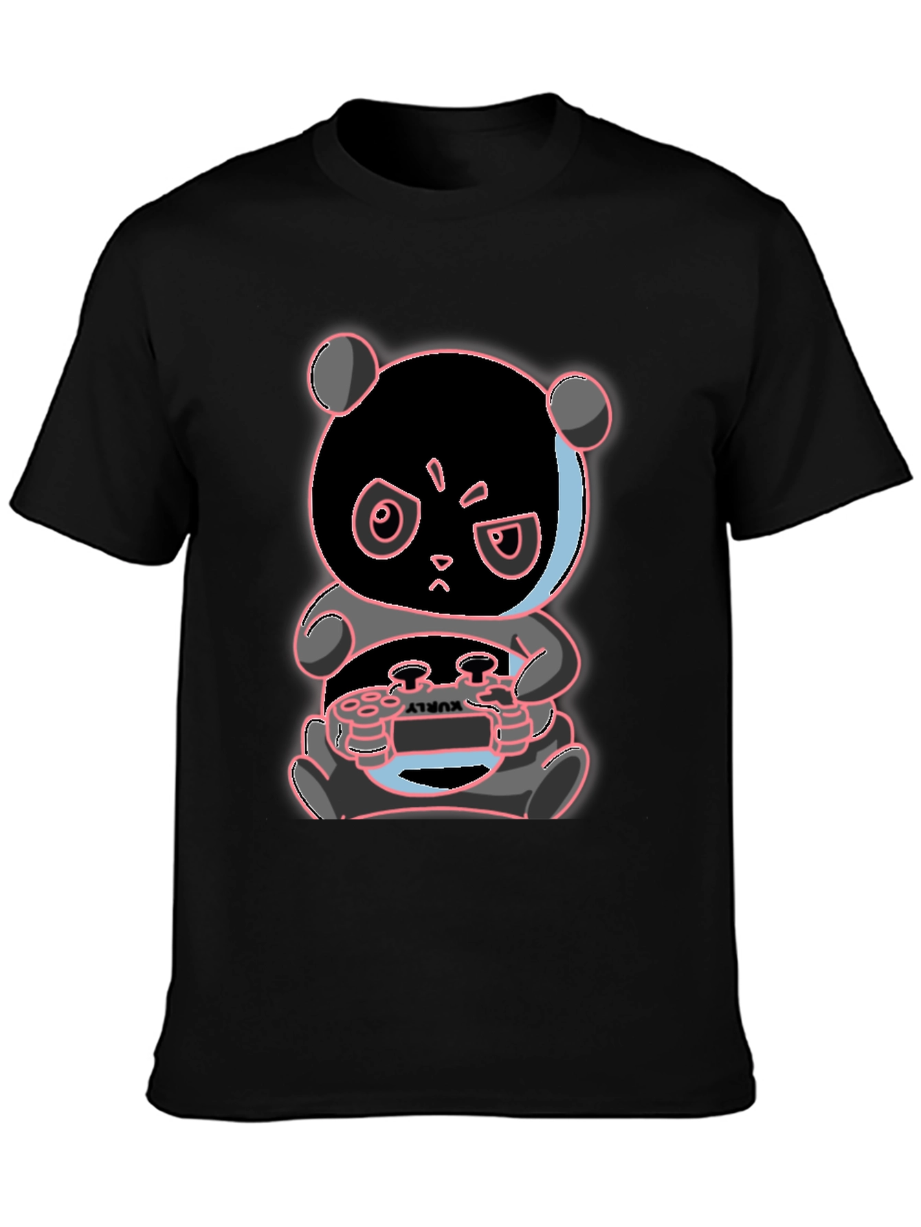 Gamer Panda T-Shirt - Playful Graphic Tee
