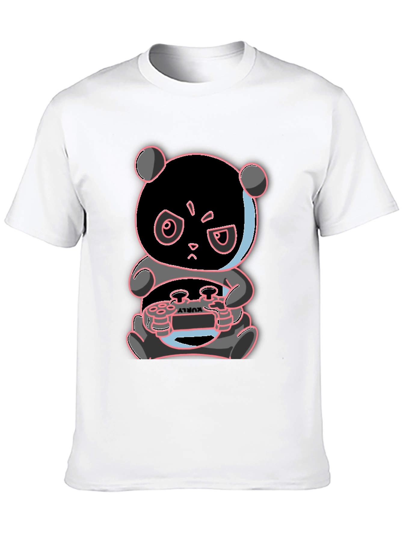 Gamer Panda T-Shirt - Playful Graphic Tee