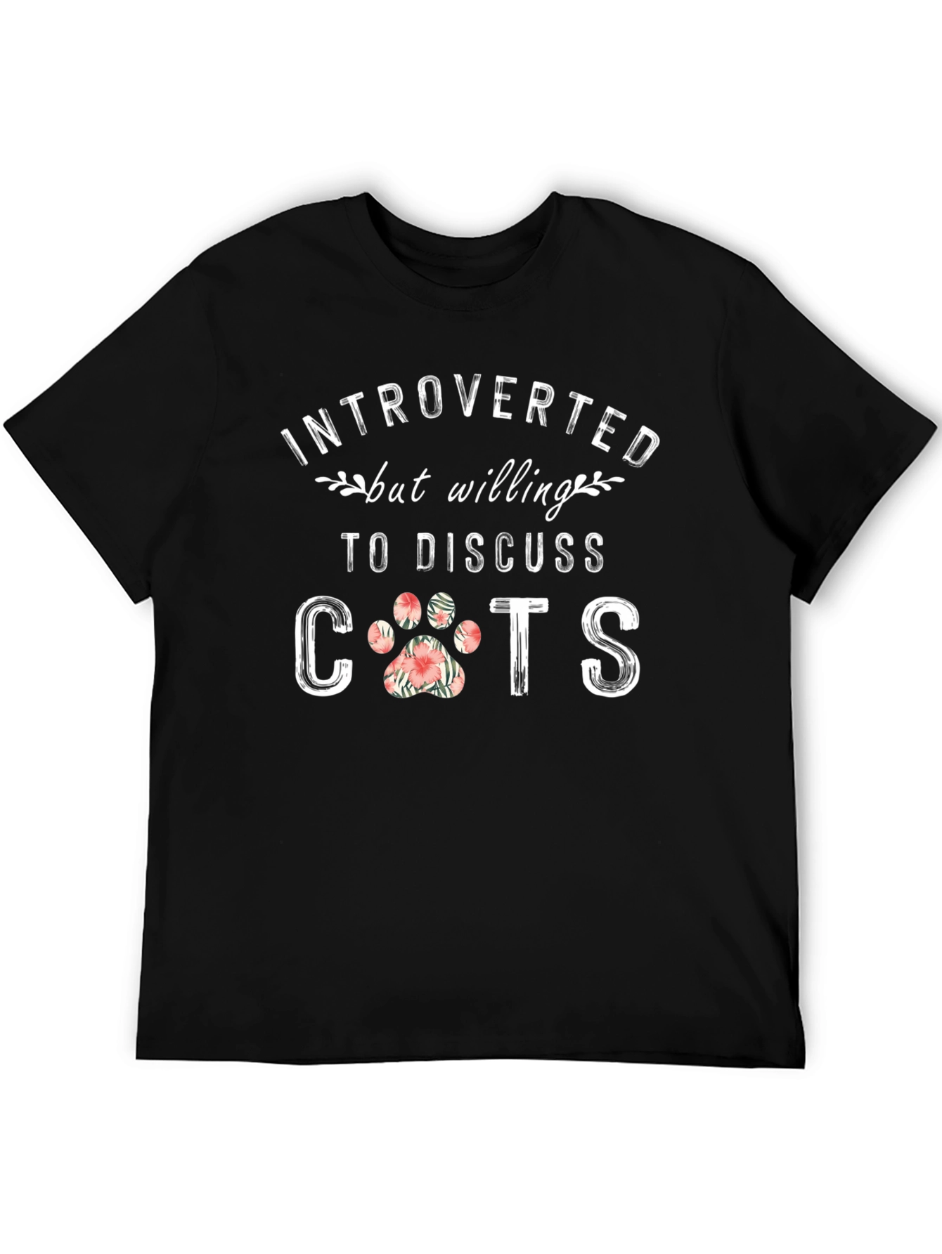Introverted Cat Lover Graphic Tee