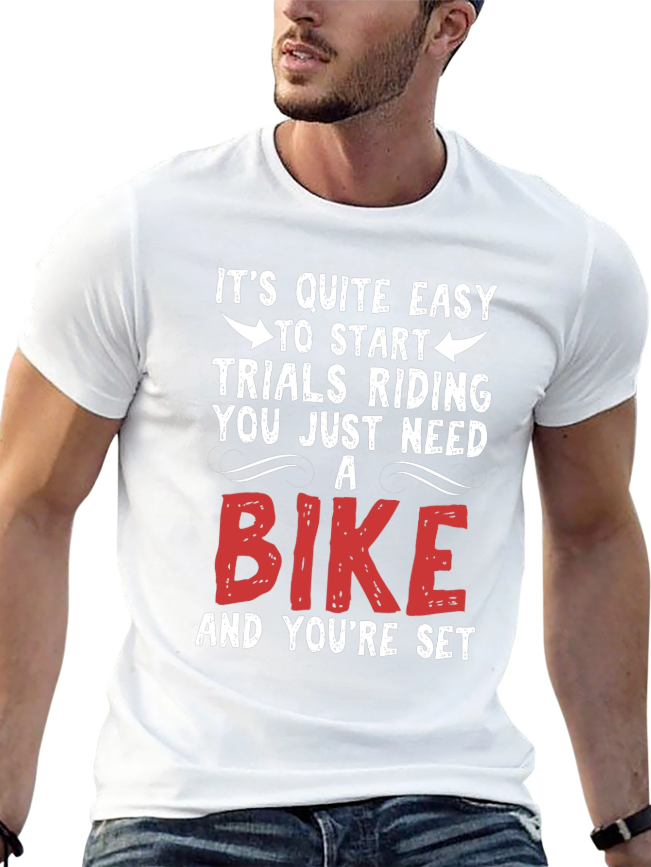 Easy Trials Riding T-Shirt - Just Need a Bike!