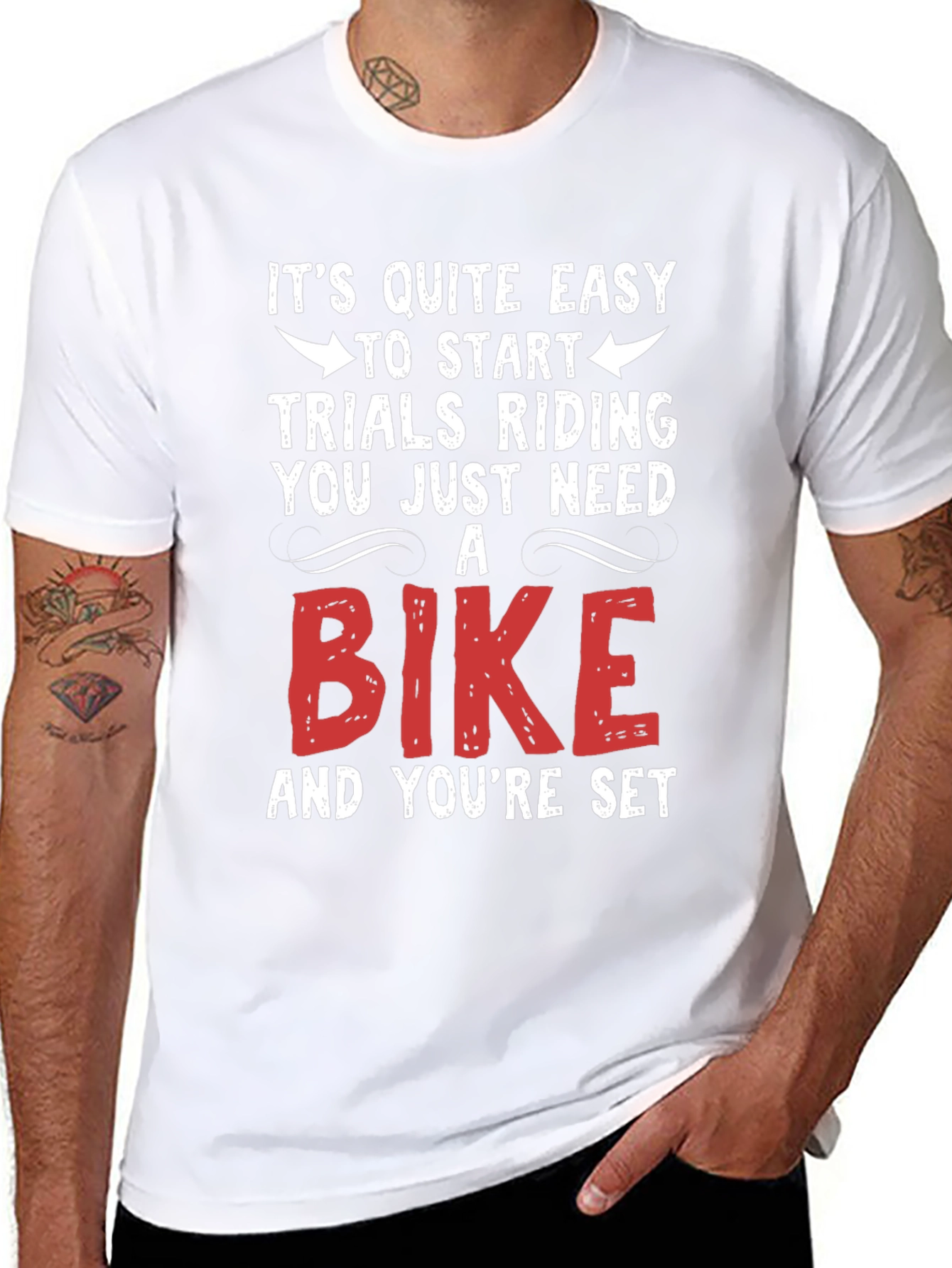 Easy Trials Riding T-Shirt - Just Need a Bike!