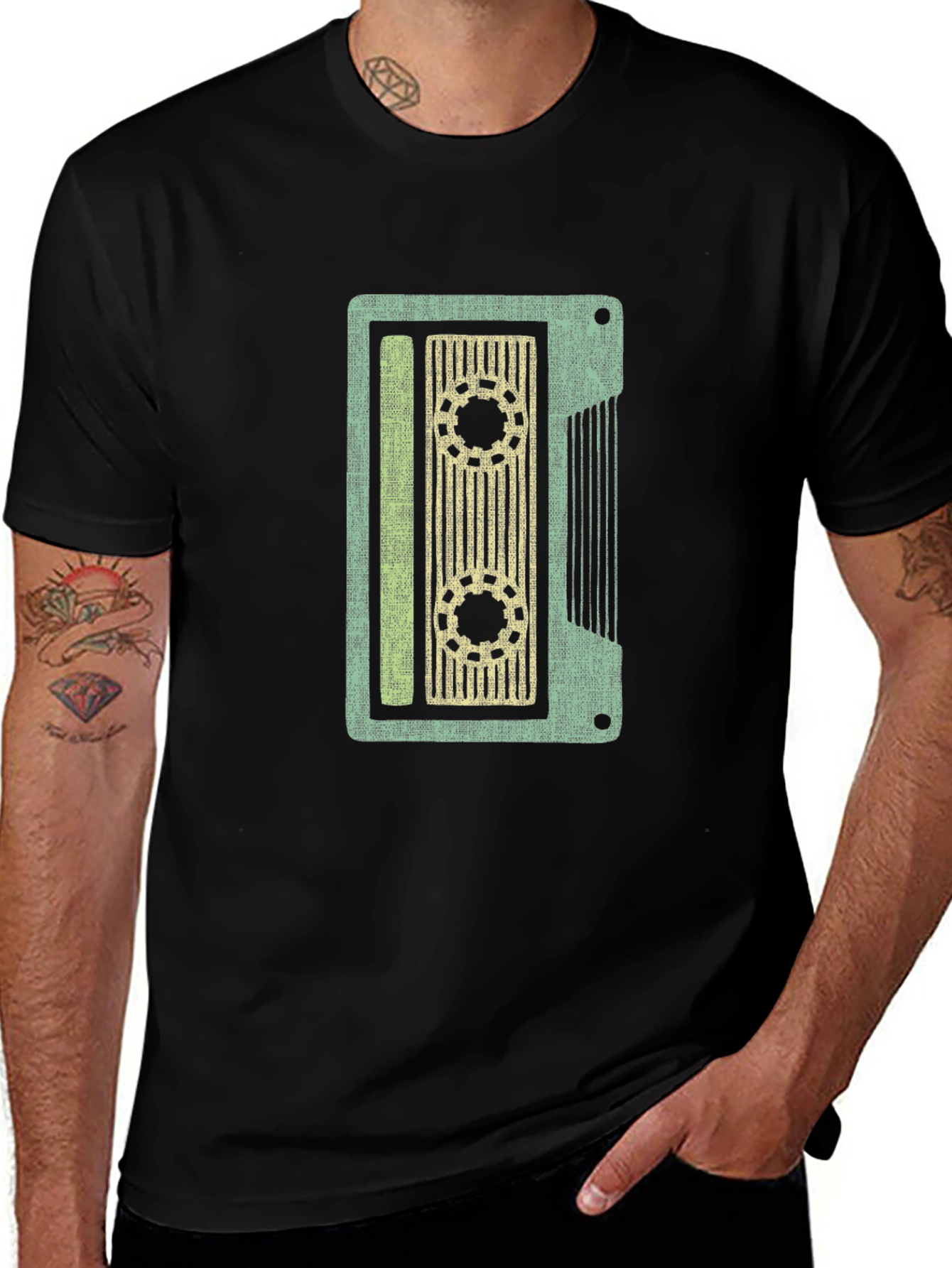 Retro Cassette Tape Graphic T-Shirt - Classic Style