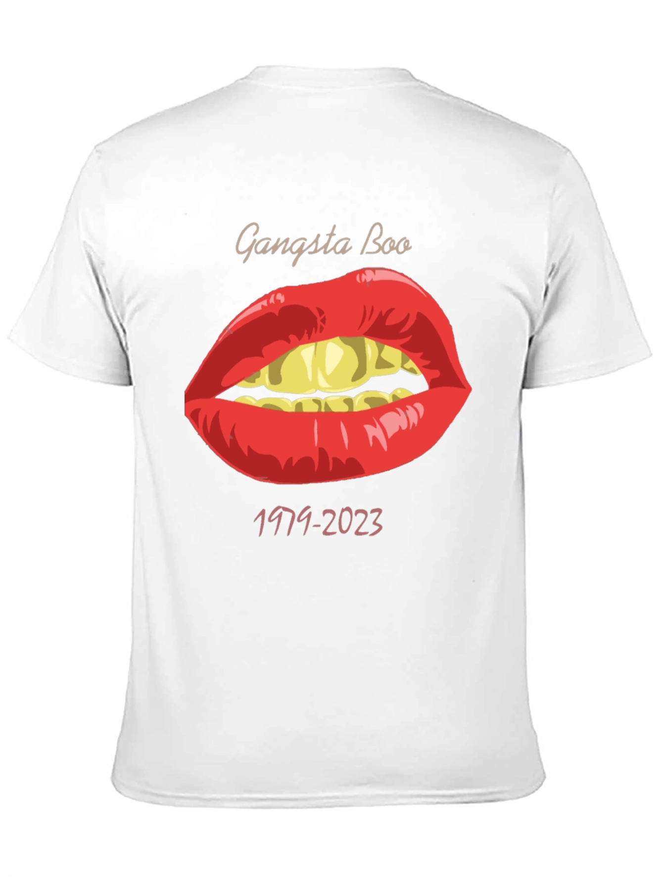 Gangsta Boo Memorial T-Shirt Lips Graphic