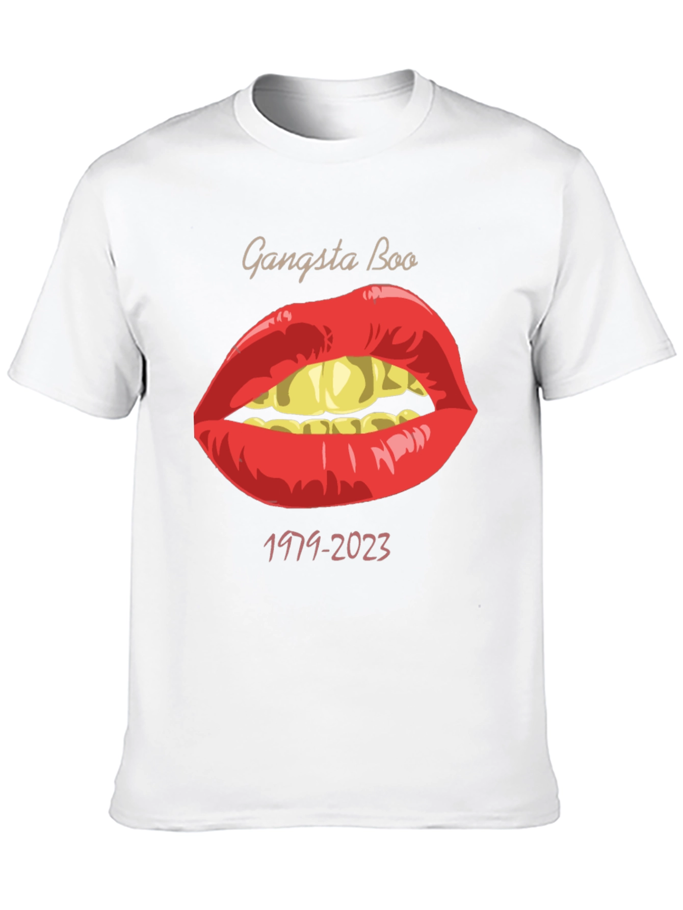 Gangsta Boo Memorial T-Shirt Lips Graphic