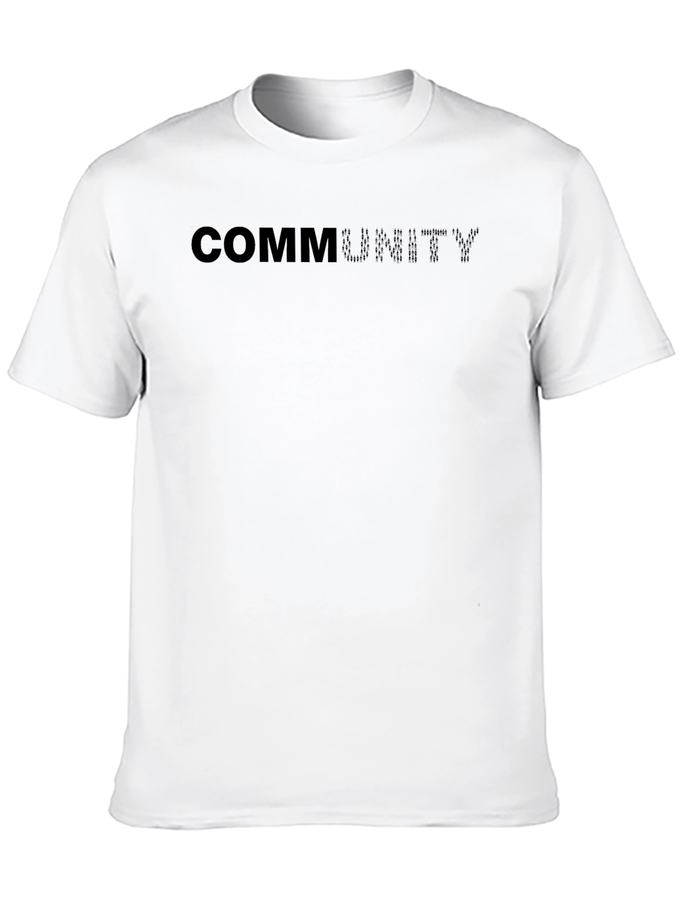 Community Black Crew Neck T-Shirt