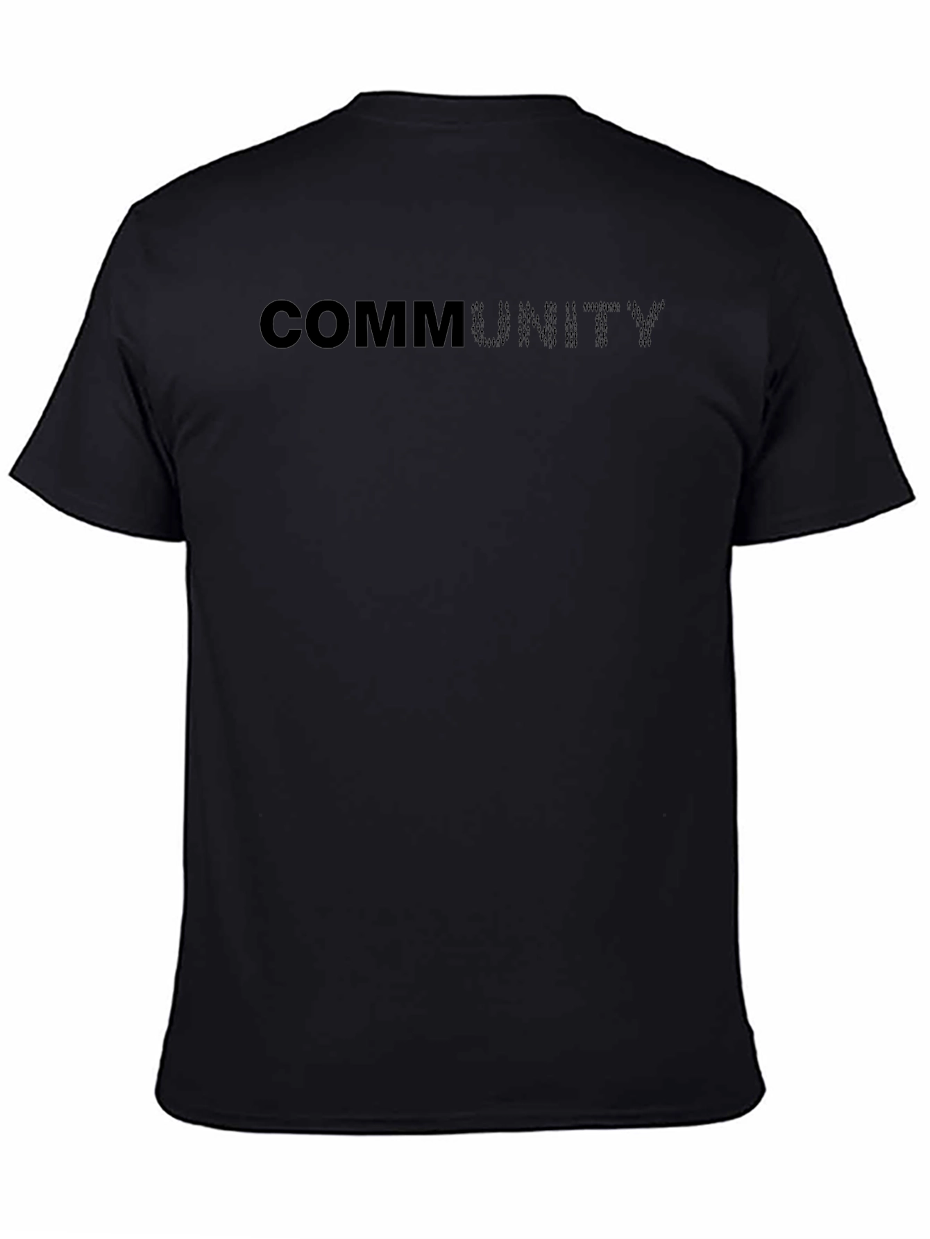 Community Black Crew Neck T-Shirt
