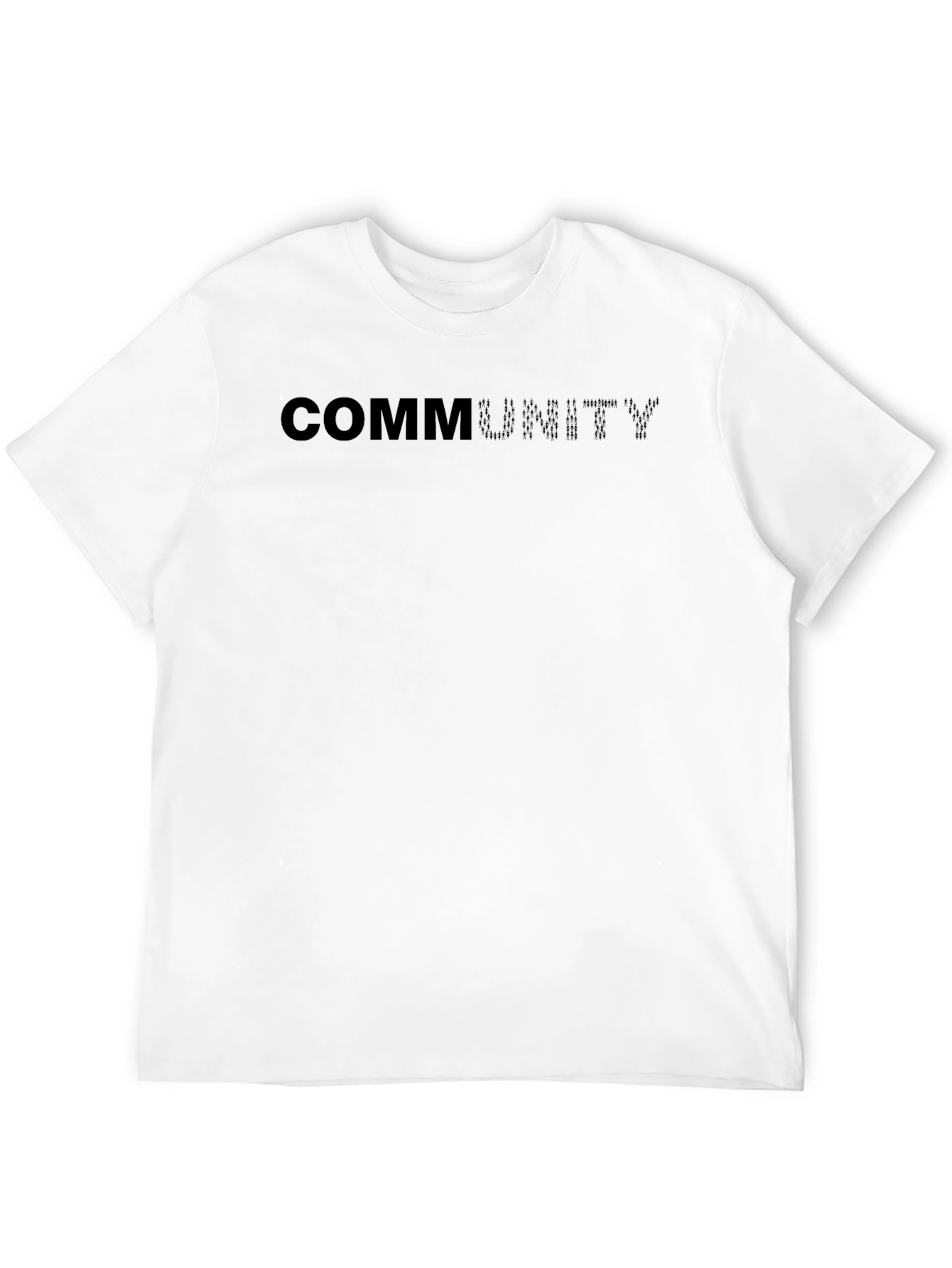 Community Black Crew Neck T-Shirt