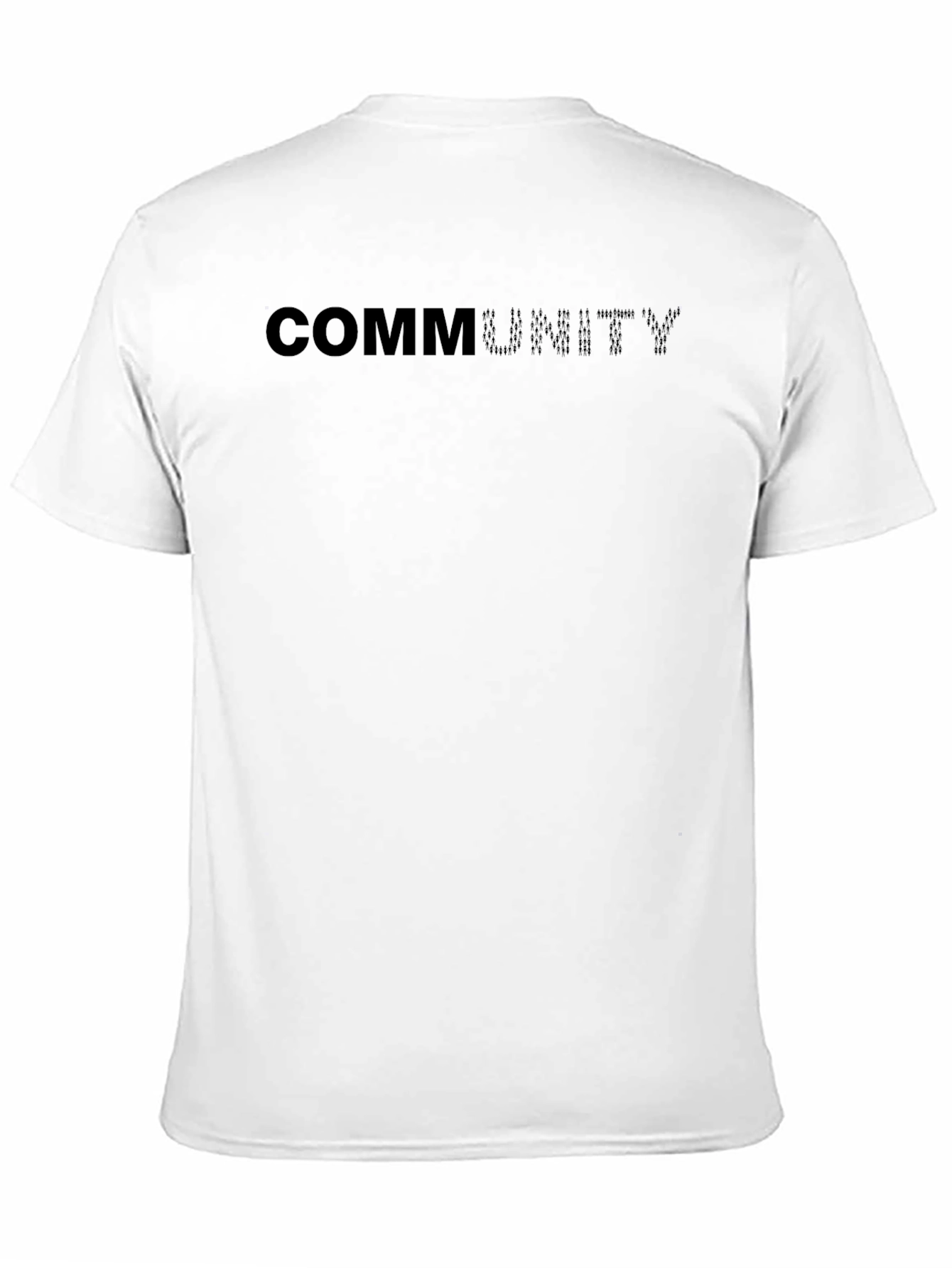 Community Black Crew Neck T-Shirt