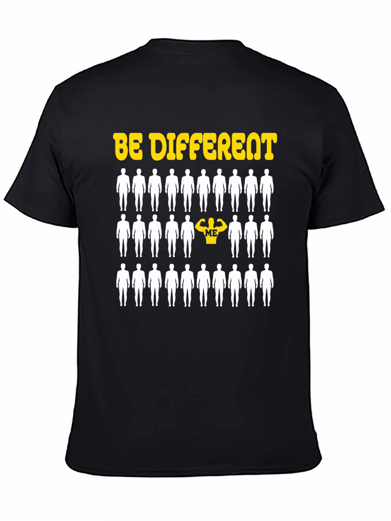 Be Different Graphic T-Shirt - Black