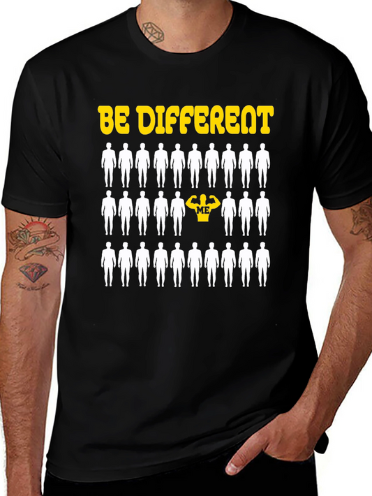 Be Different Graphic T-Shirt - Black