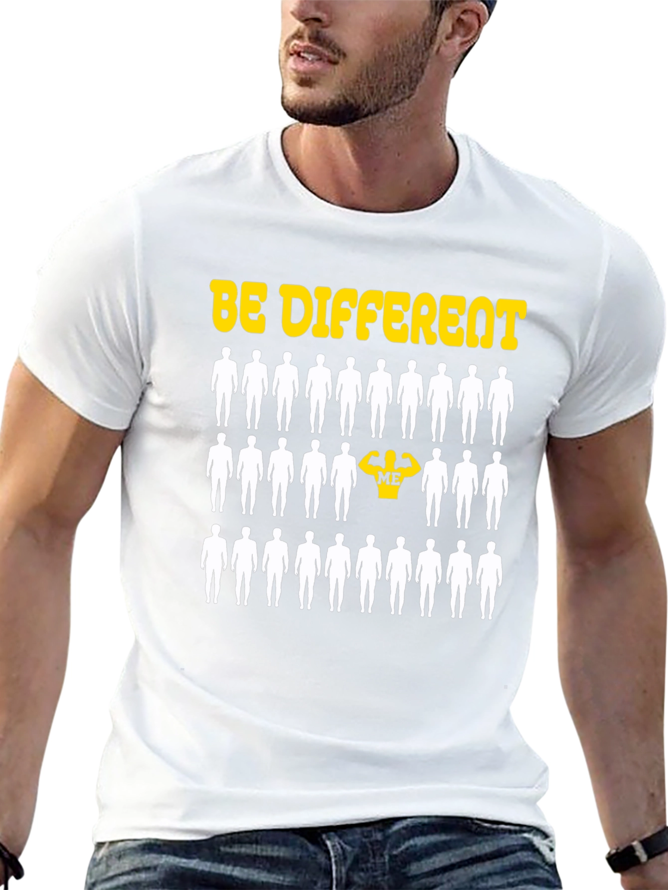 Be Different Graphic T-Shirt - Black