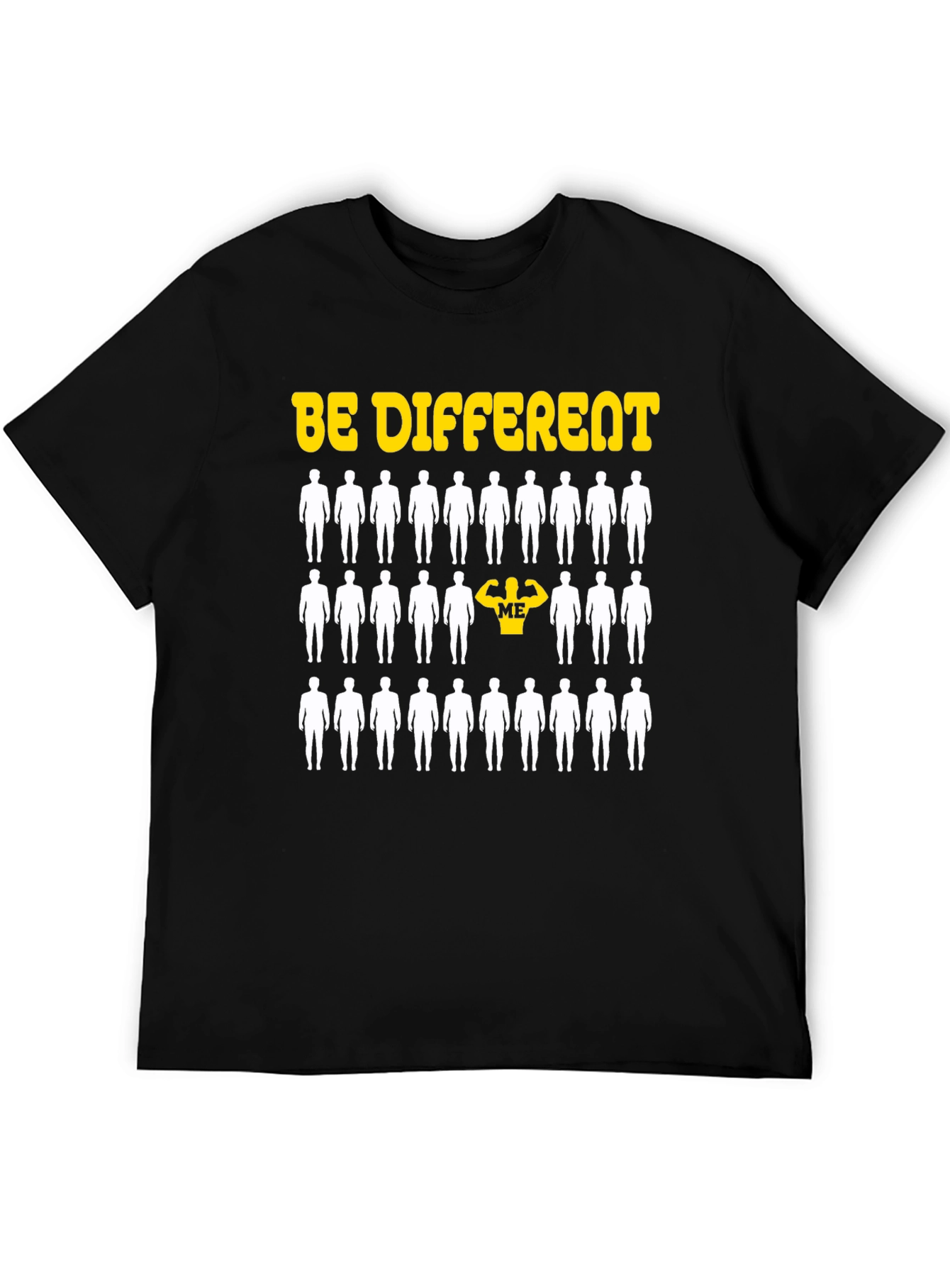 Be Different Graphic T-Shirt - Black