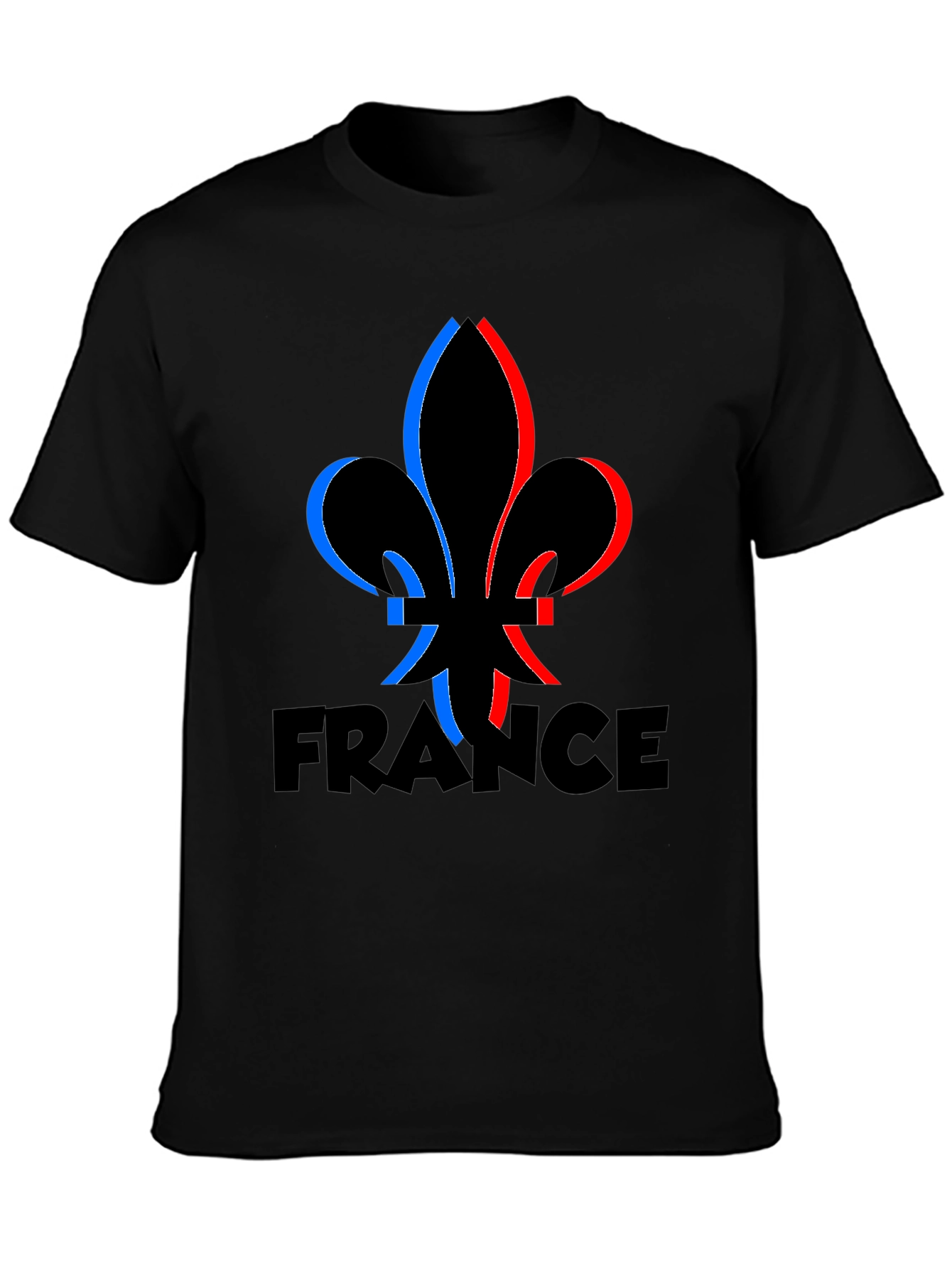 France Fleur-de-lis Graphic Tee - Black