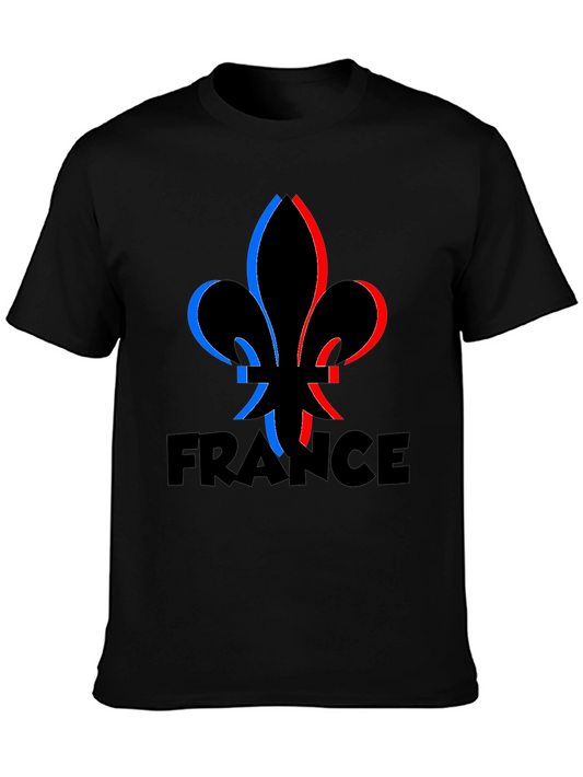 France Fleur-de-lis Graphic Tee - Black