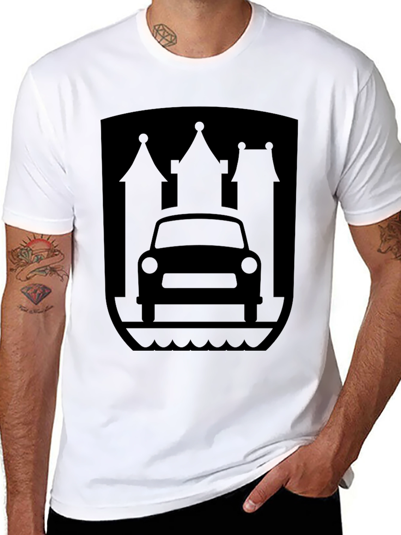 Wolfsburg Crest Car T-Shirt