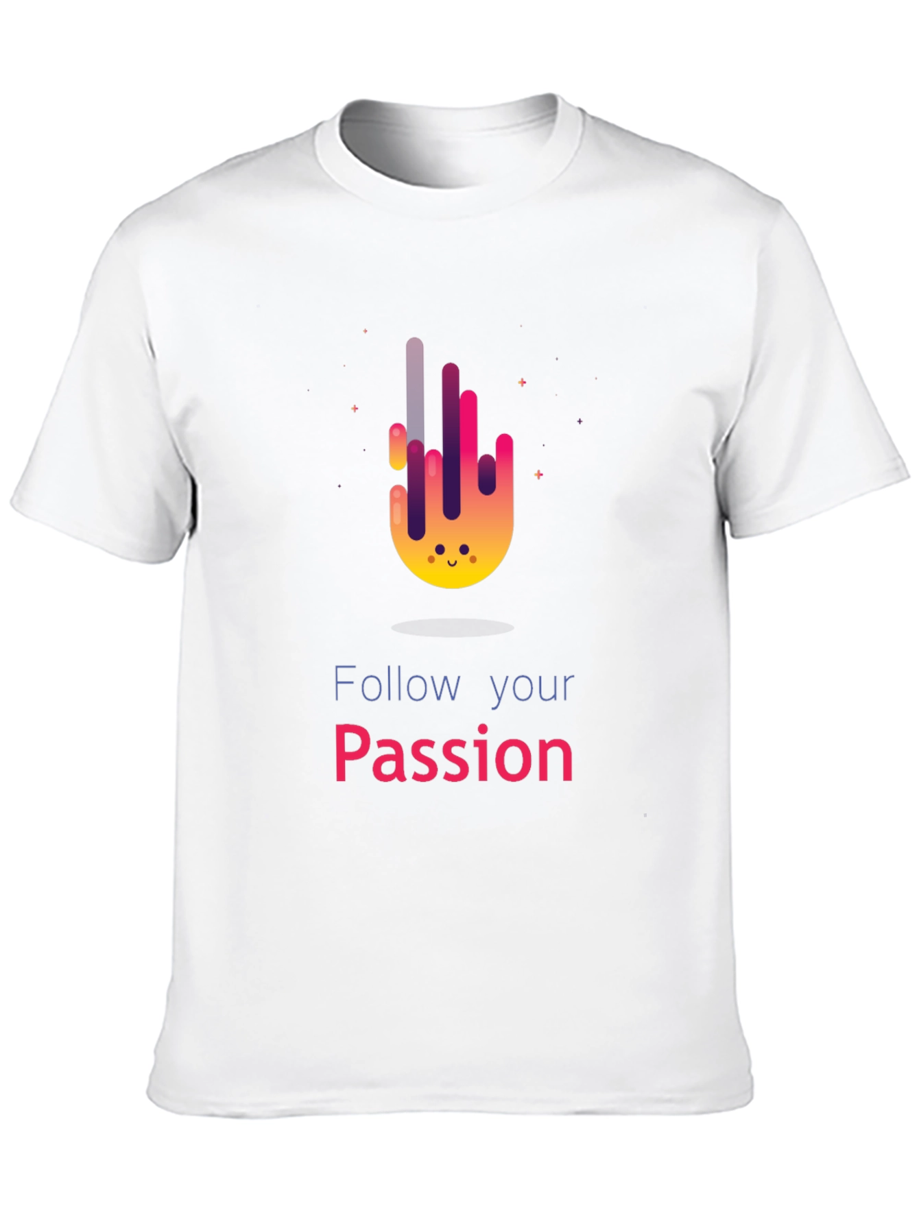Follow Your Passion Graphic Tee - Modern Design