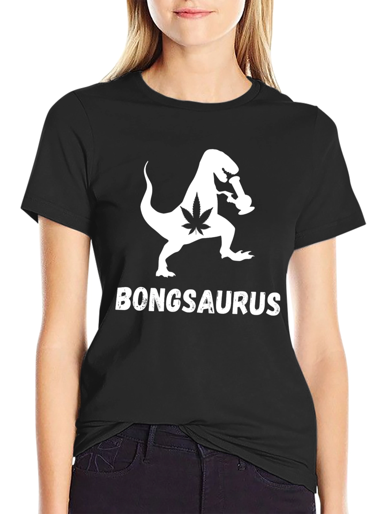 Bongsaurus Rex T-Shirt - Funny Dinosaur Graphic Tee