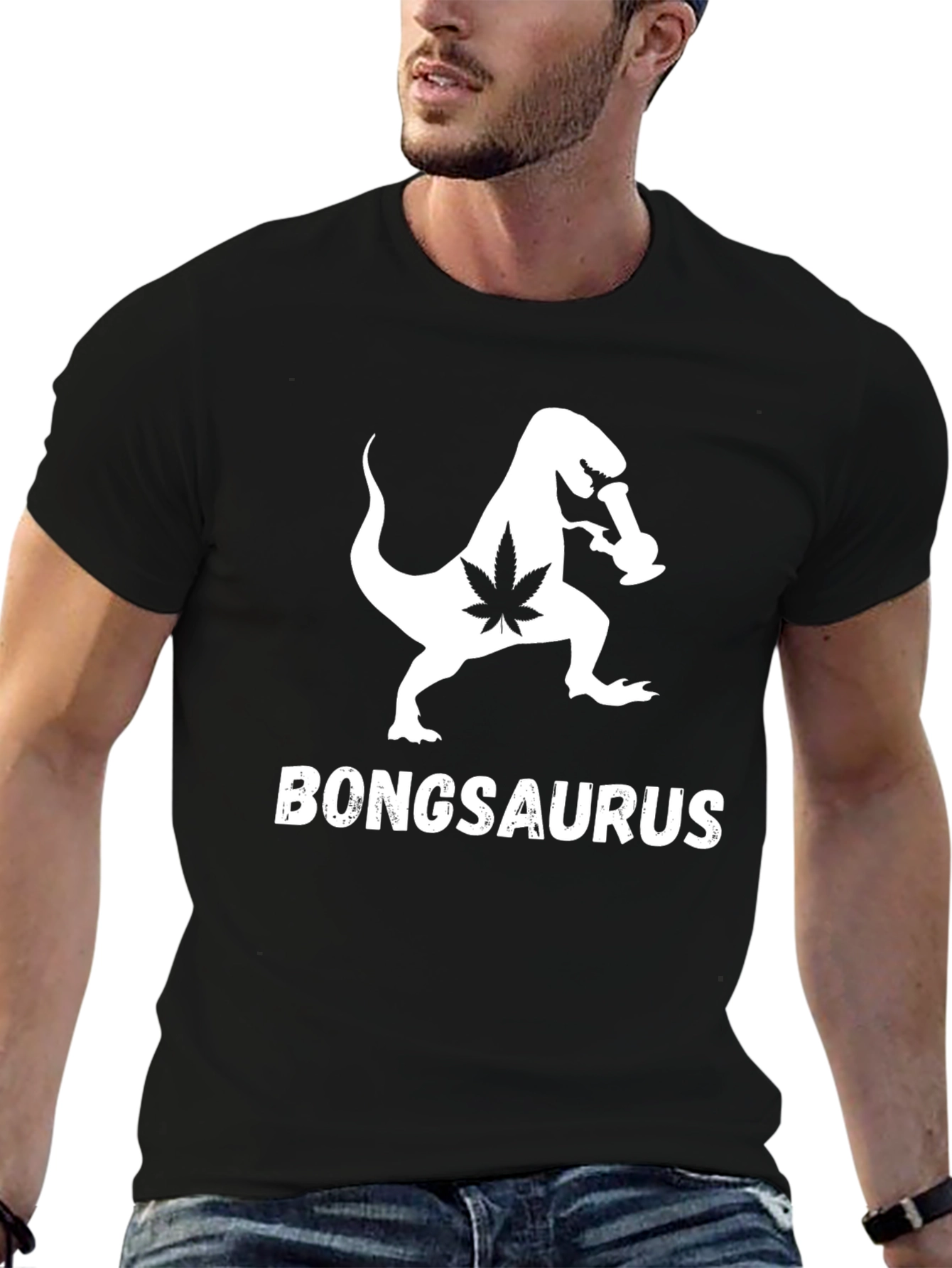 Bongsaurus Rex T-Shirt - Funny Dinosaur Graphic Tee